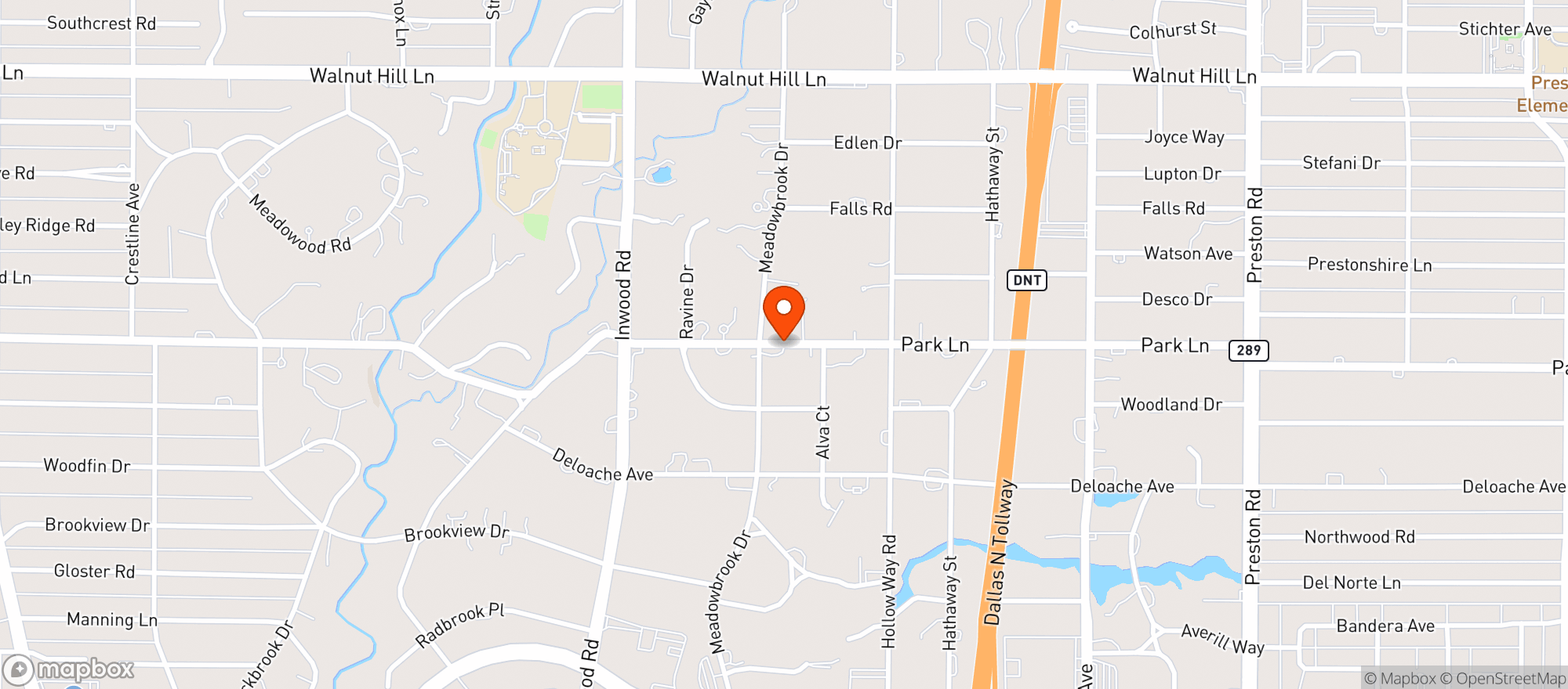 Map showing Whole Foods - Park Lane