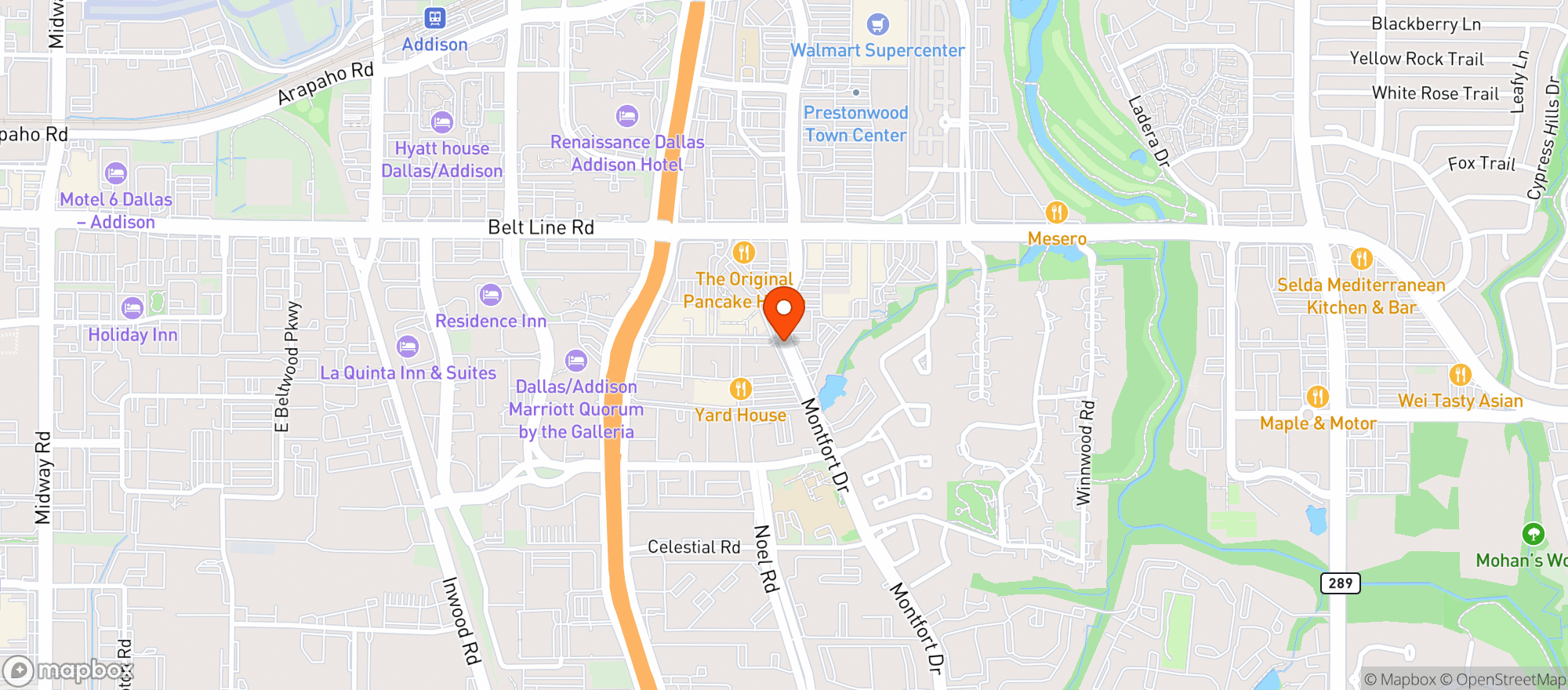 Map showing Loro Asian Smokehouse & Bar