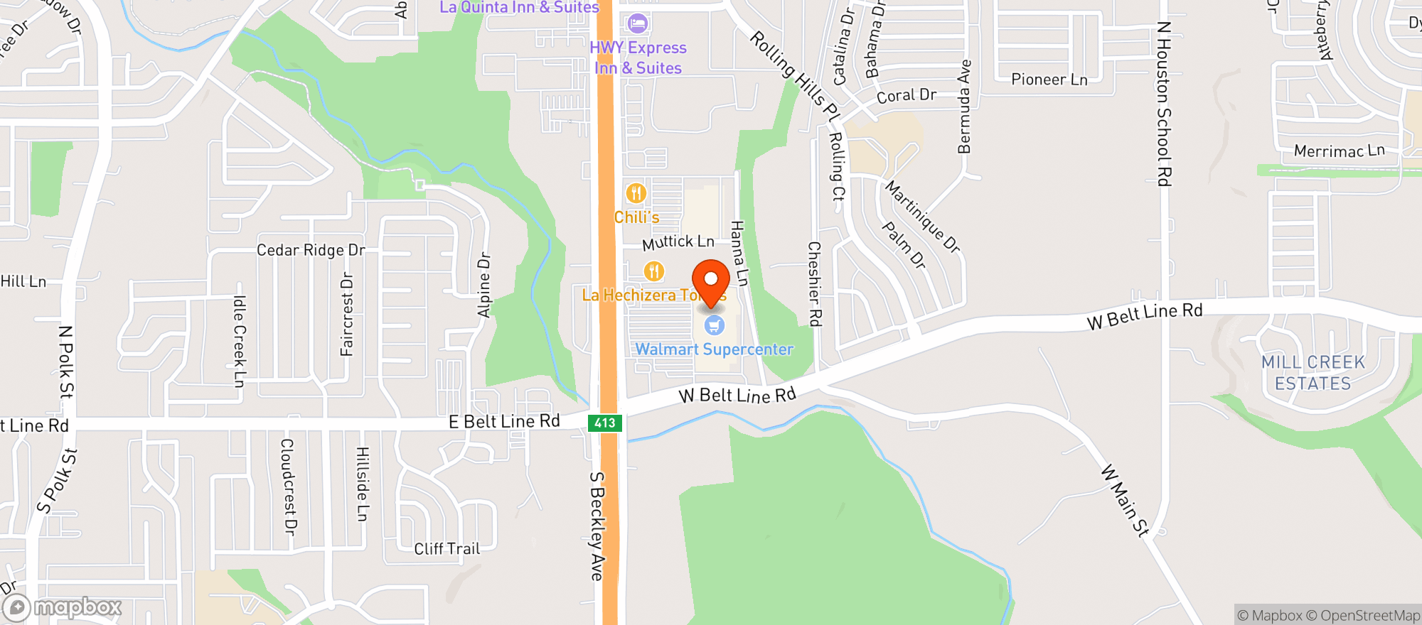 Map showing Walmart Supercenter #471