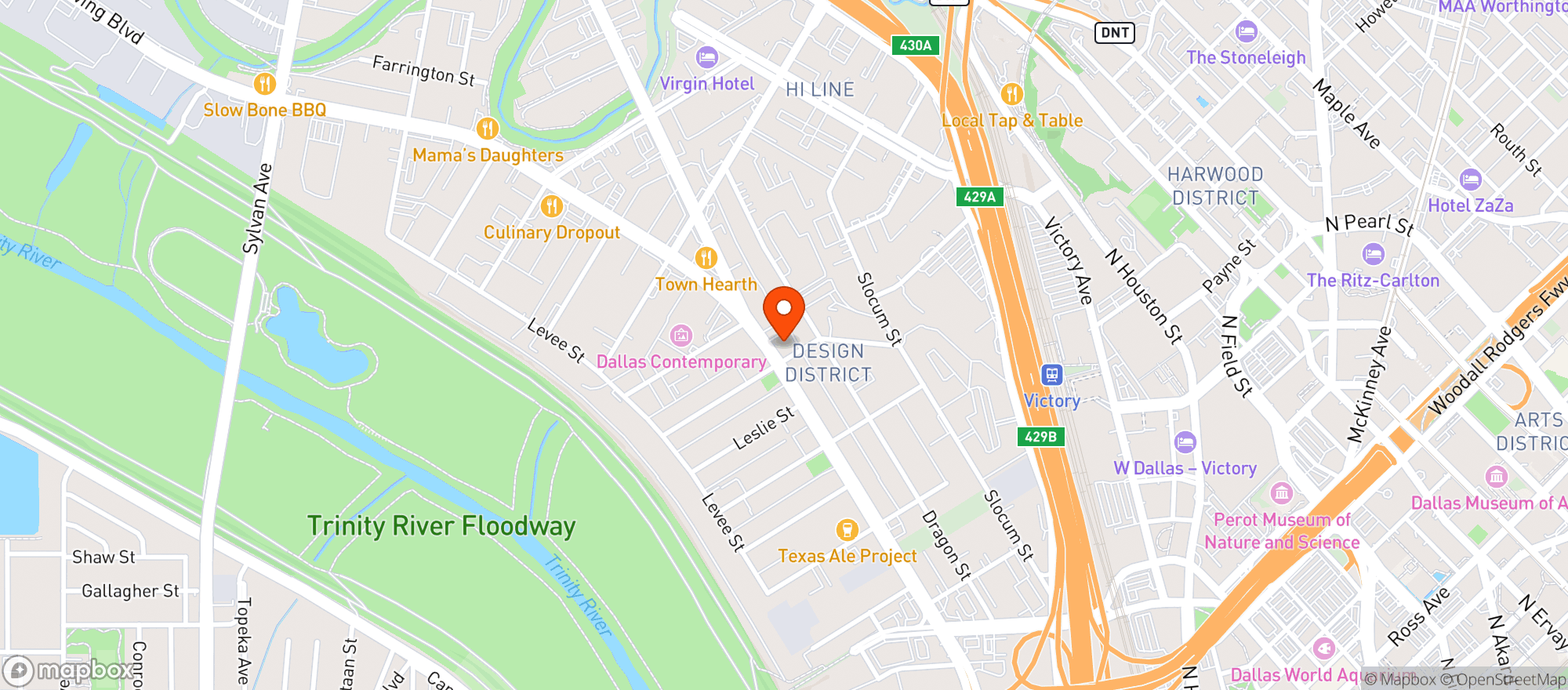 Map showing Double D's Bar