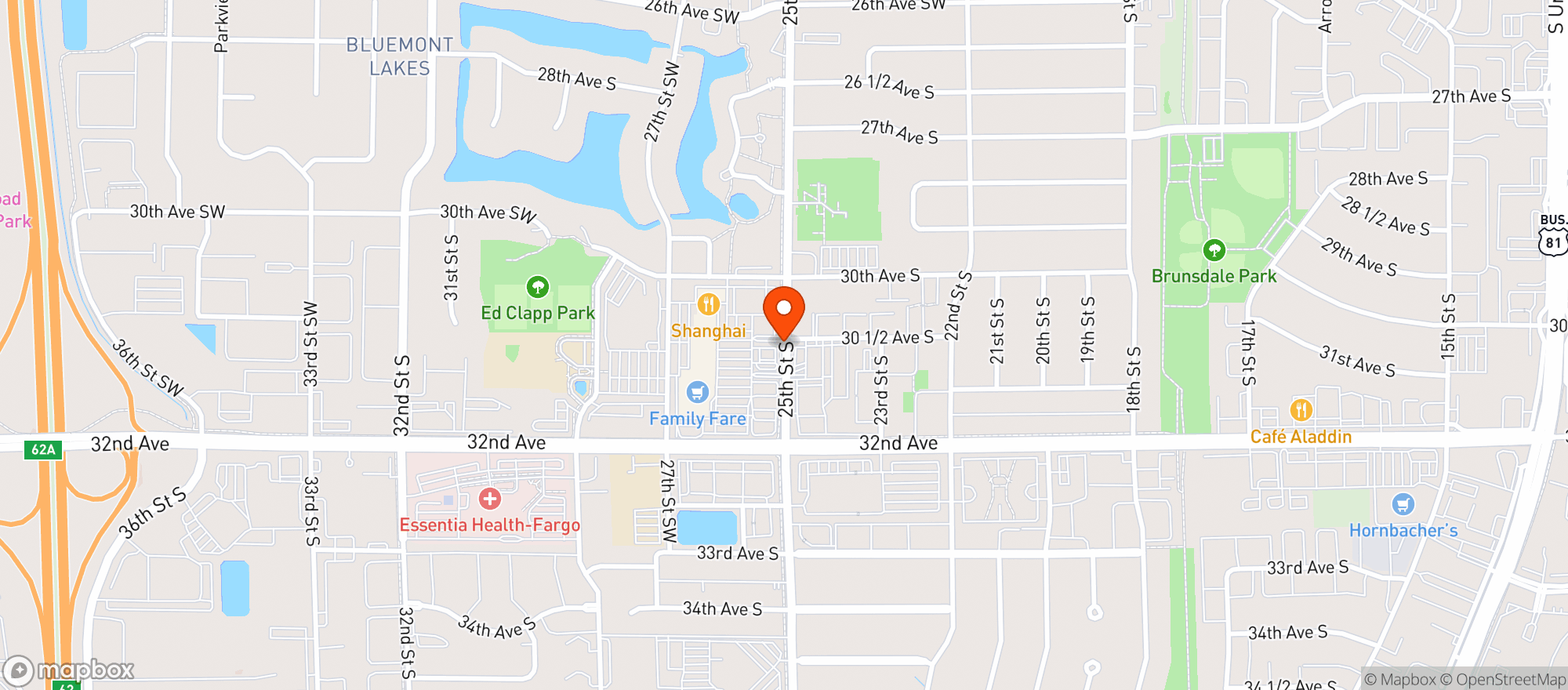 Map showing Royal Liquors