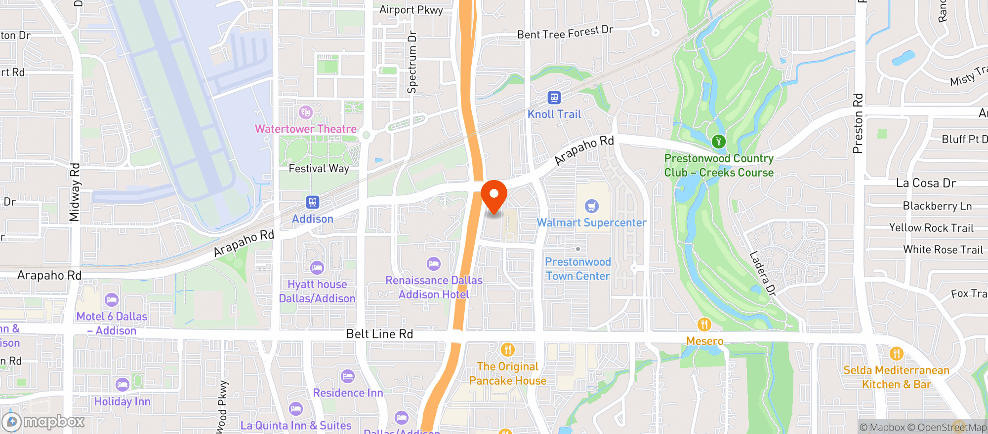Map showing Puff Love 3 (addison)