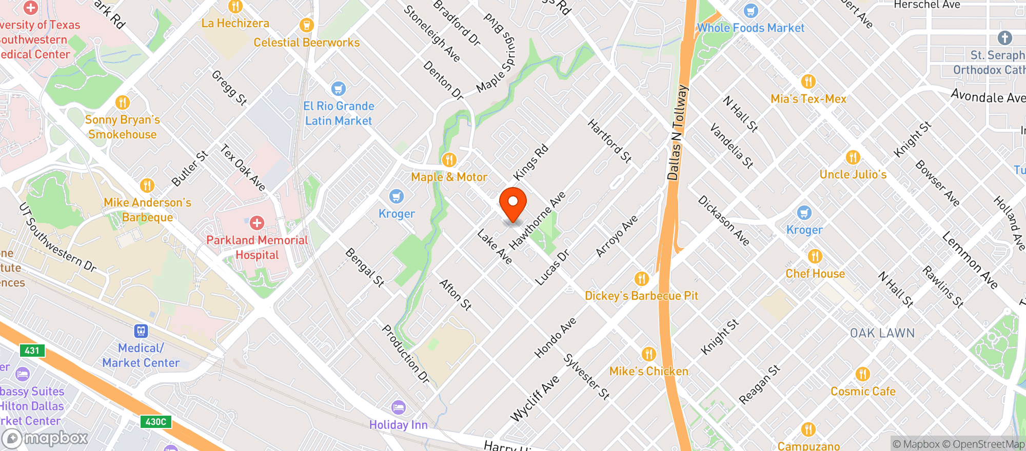 Map showing El Kalentano Restaurant