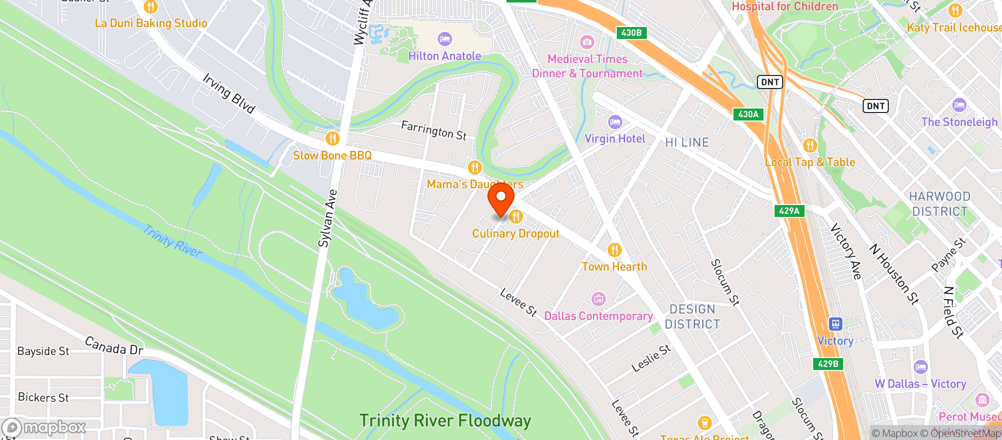 Map showing Bowlounge