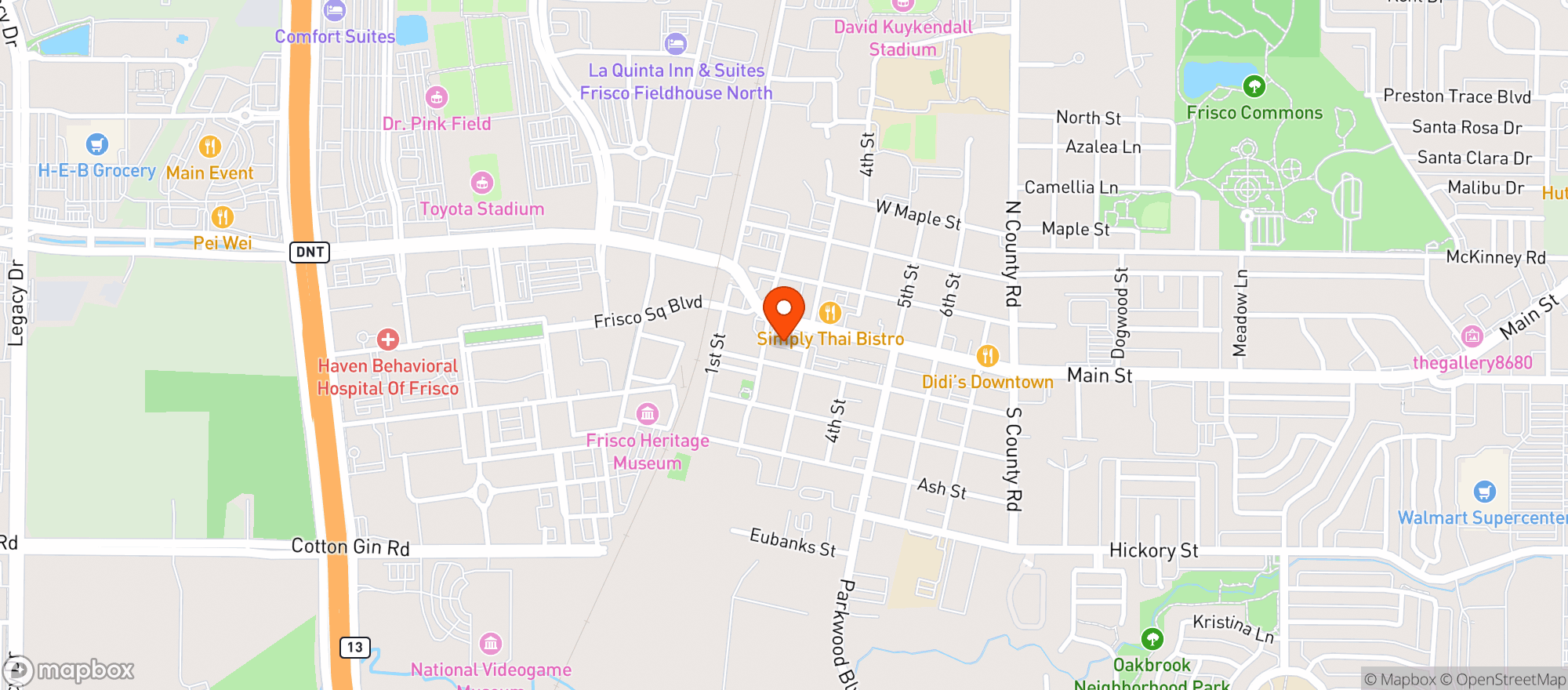 Map showing Quick Check