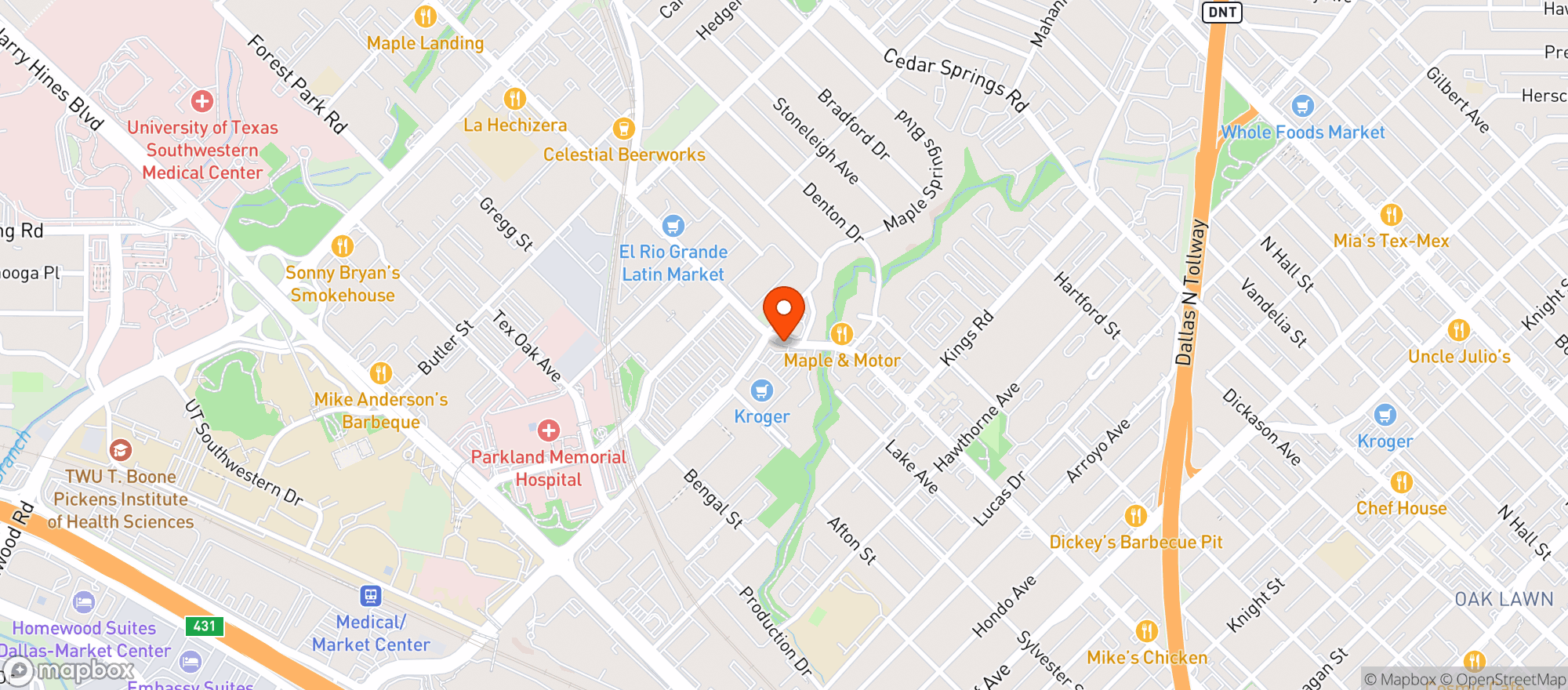 Map showing Kroger Fresh Fare