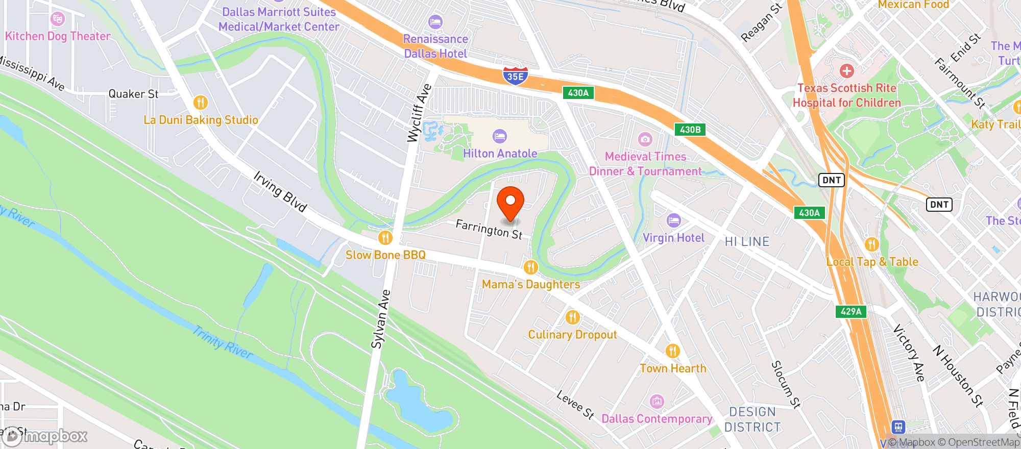 Map showing Peticola’s Brewing Co