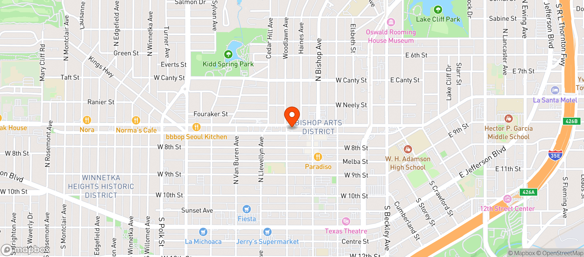 Map showing Chan Thai & Pho 88