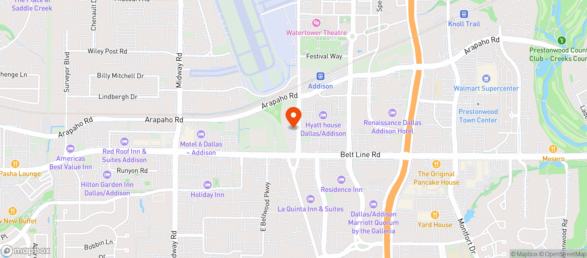 Map showing Quarter Bar