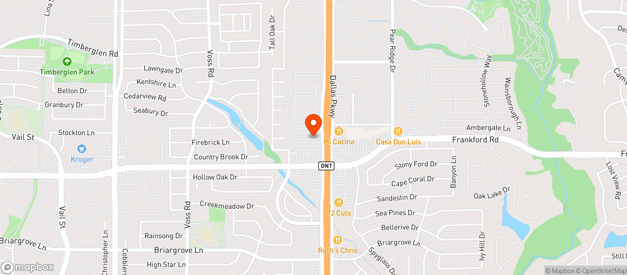 Map showing Pappadeaux Seafood Kitc #558