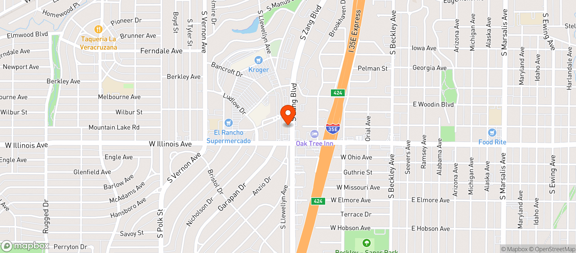 Map showing Target