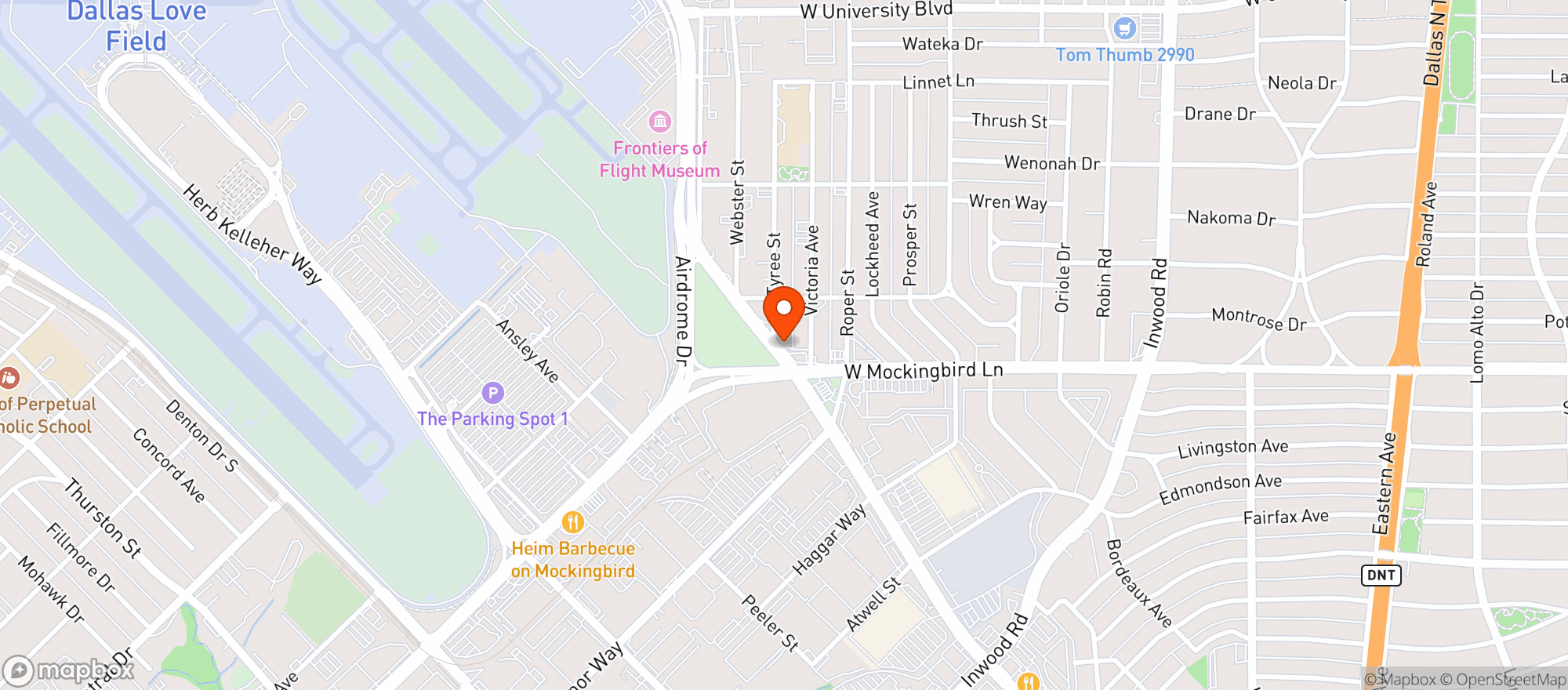 Map showing Uptown Smoke Shop