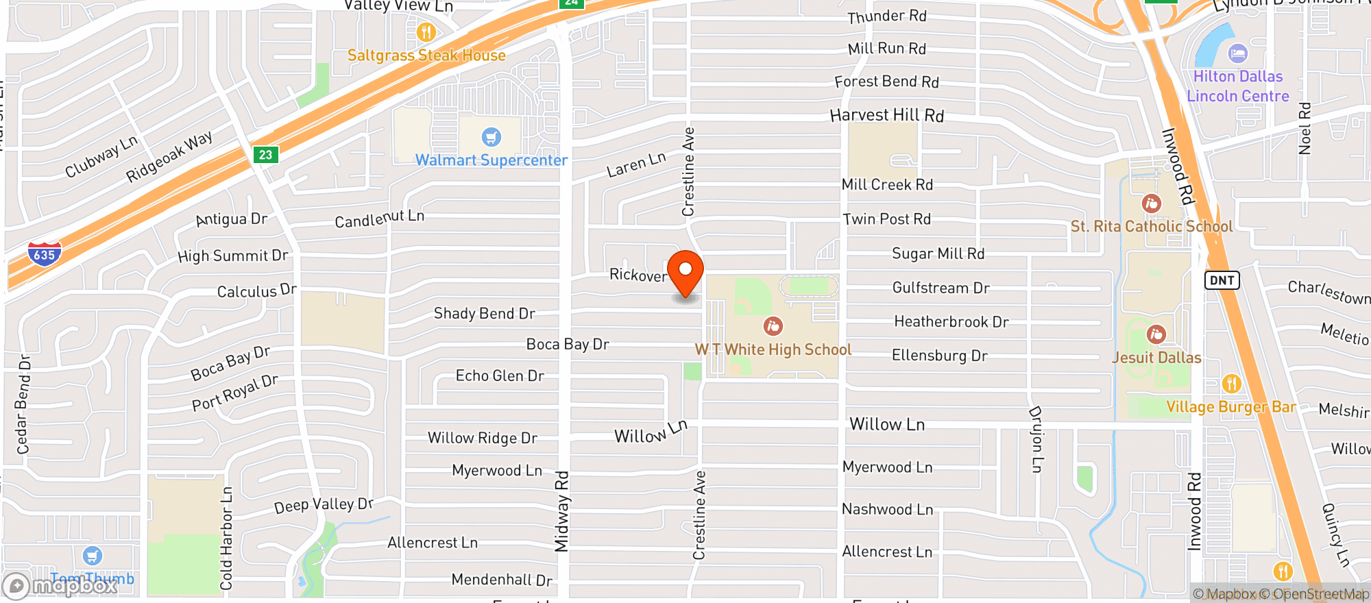 Map showing Ty