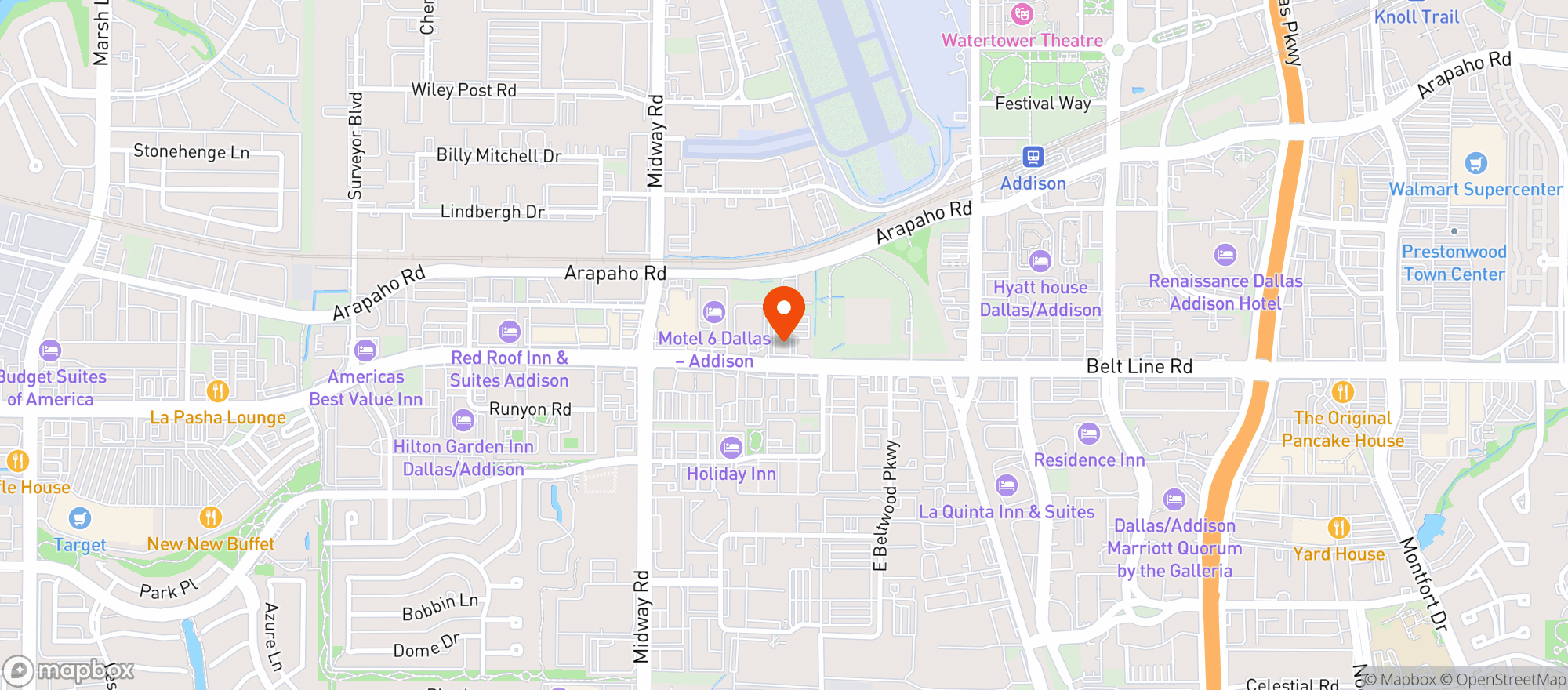 Map showing Lanes Oakd Bbq