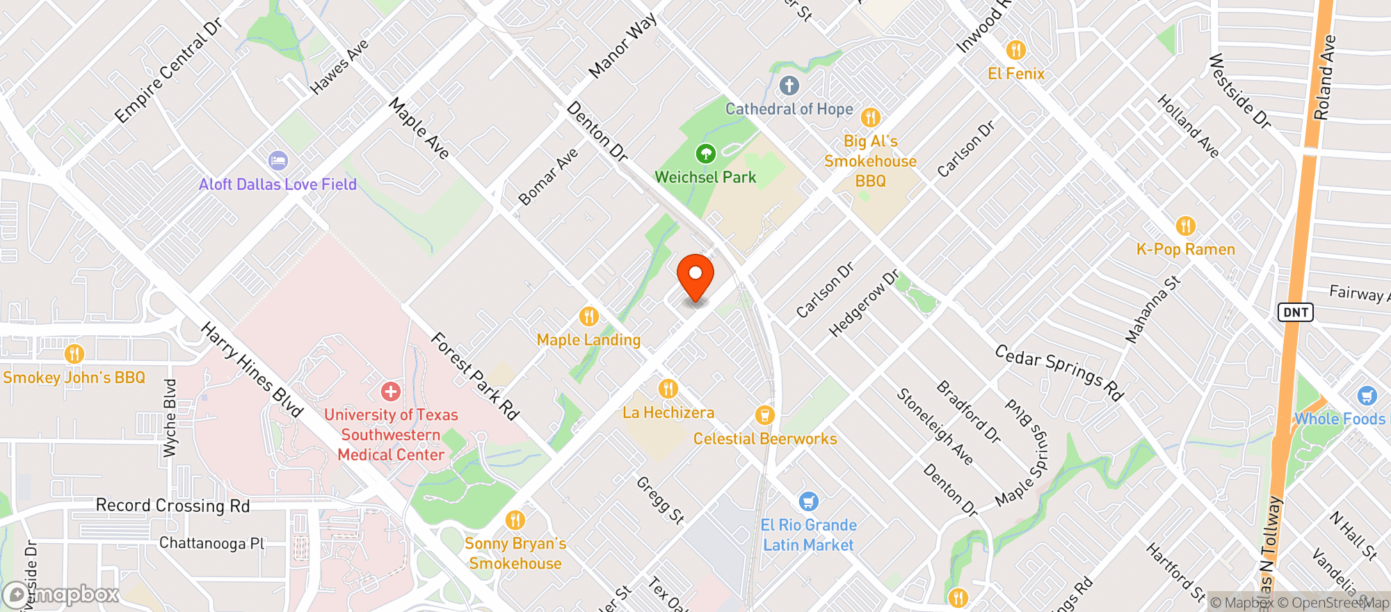 Map showing Maplewood Private Social Club