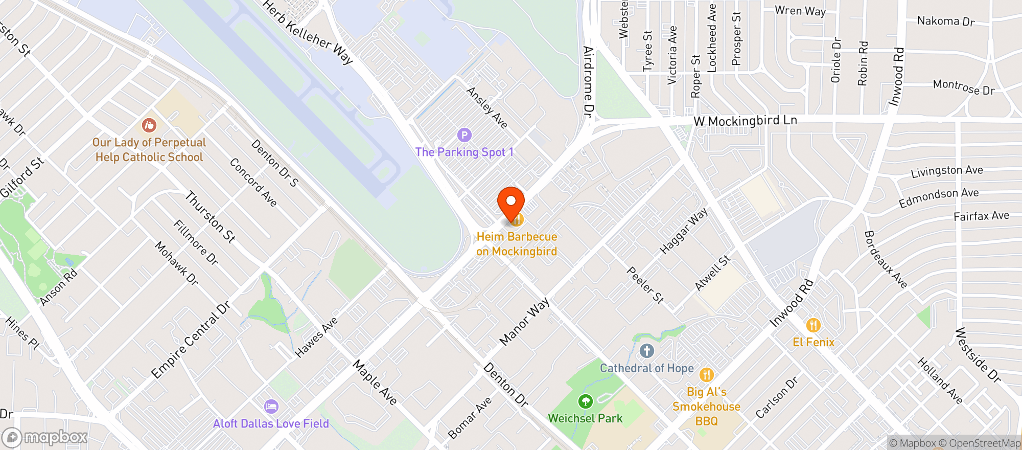 Map showing Heim Bbq