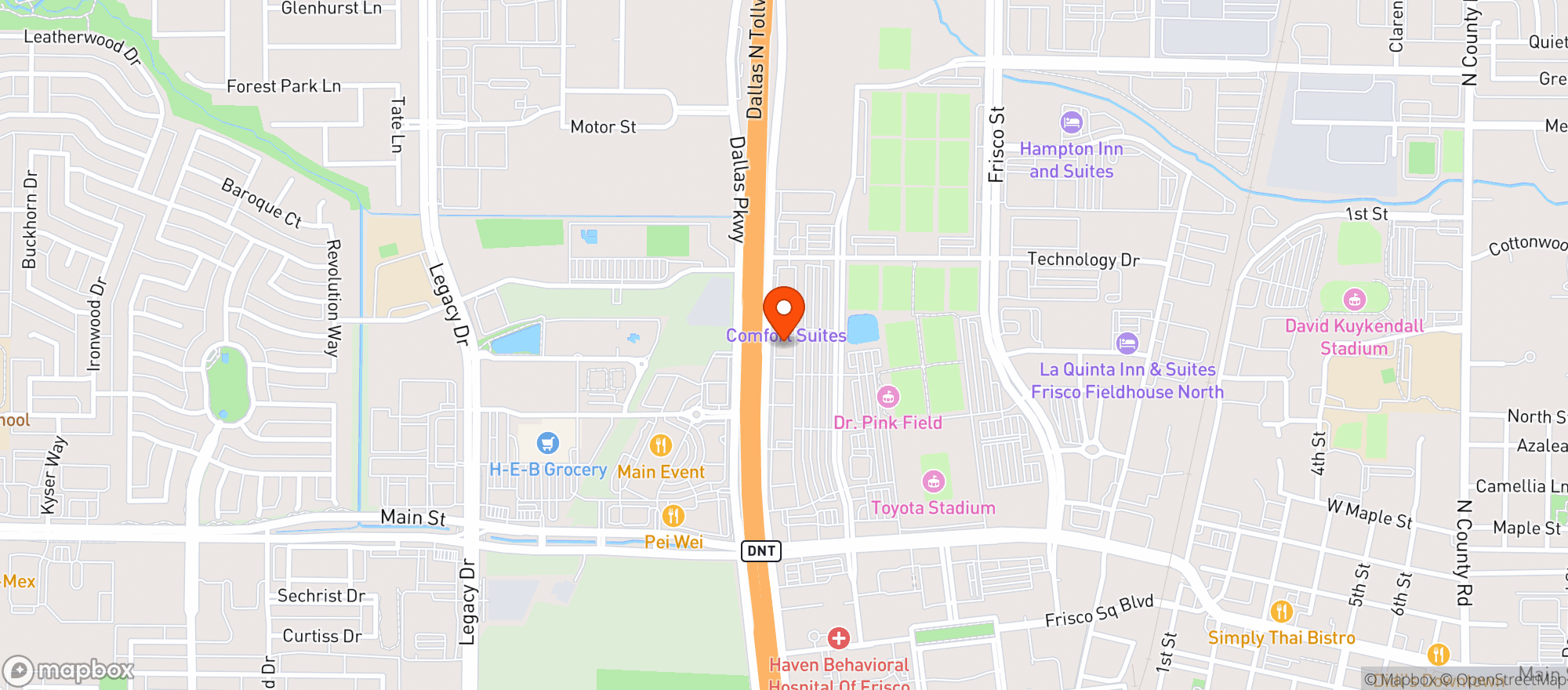 Map showing Tailgaters Sports Bar & Grill