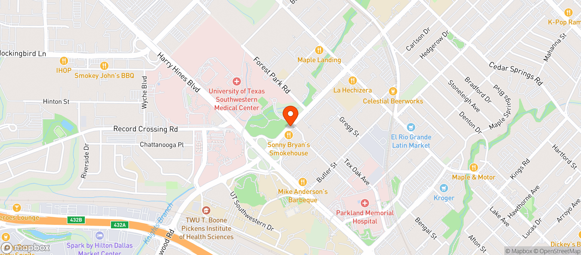 Map showing Arcadia Liquor