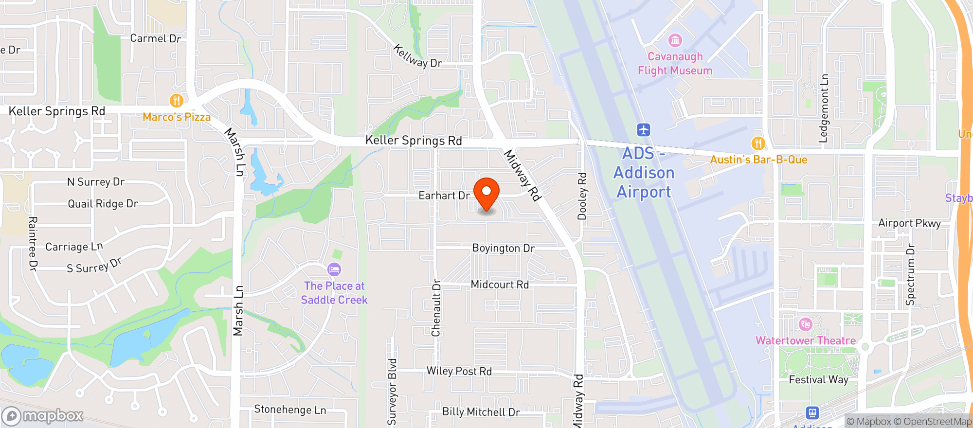 Map showing HANGOVER STREET BEVERAGE DISTRIBUTOR