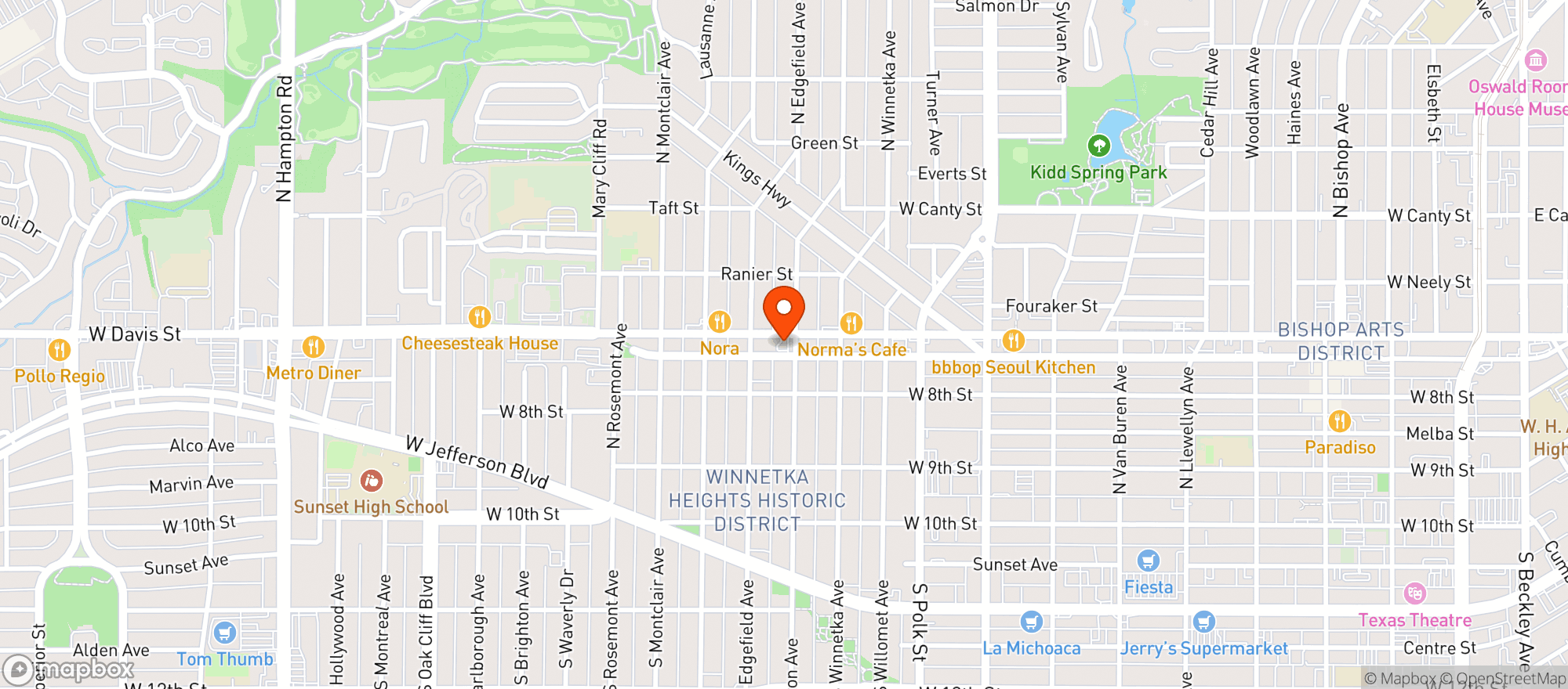 Map showing Phd