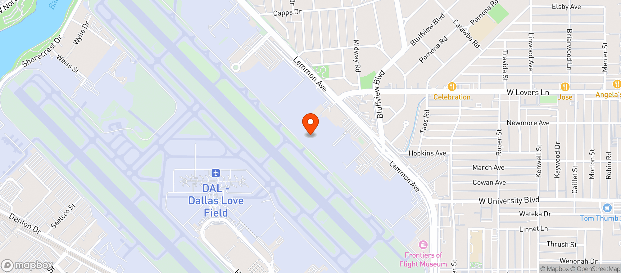Map showing On Rotation Brewery & Kitchen