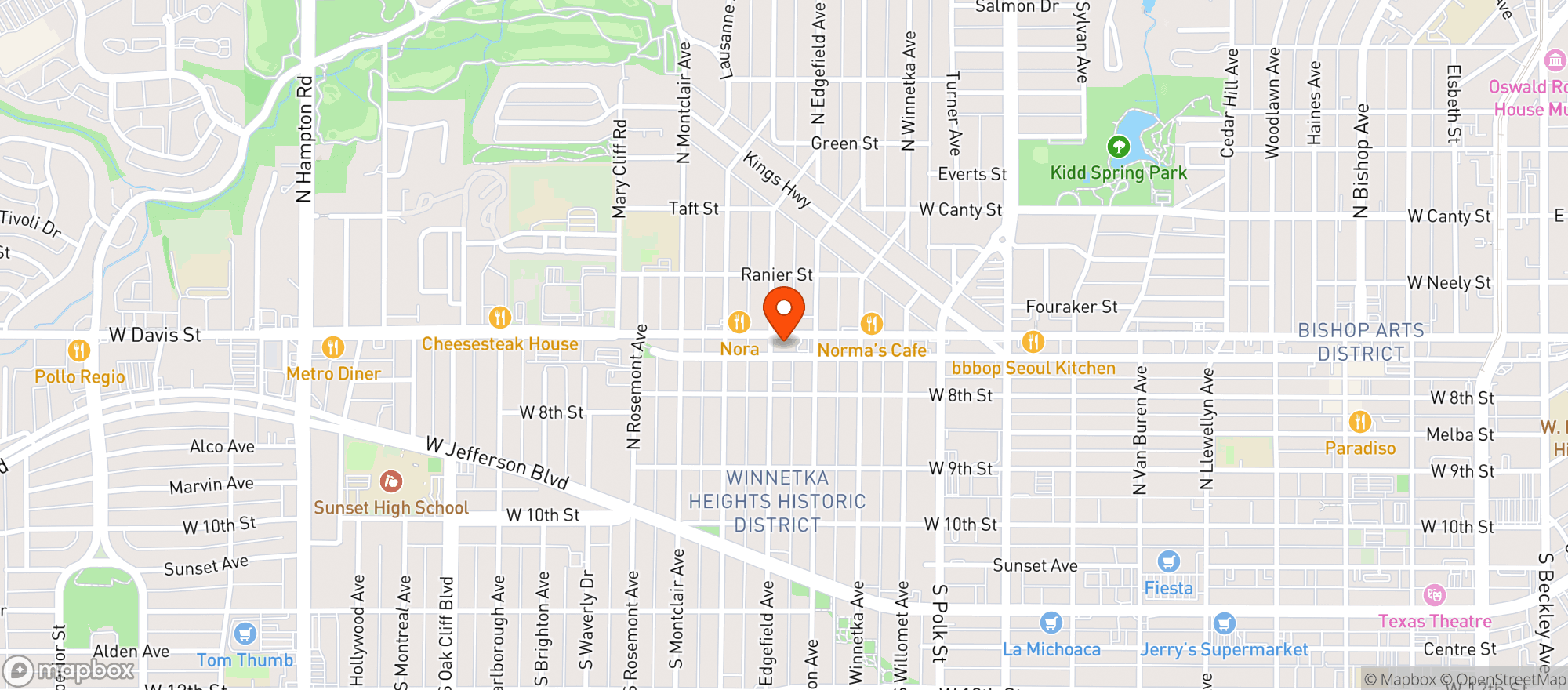 Map showing Cannons Irish Pub
