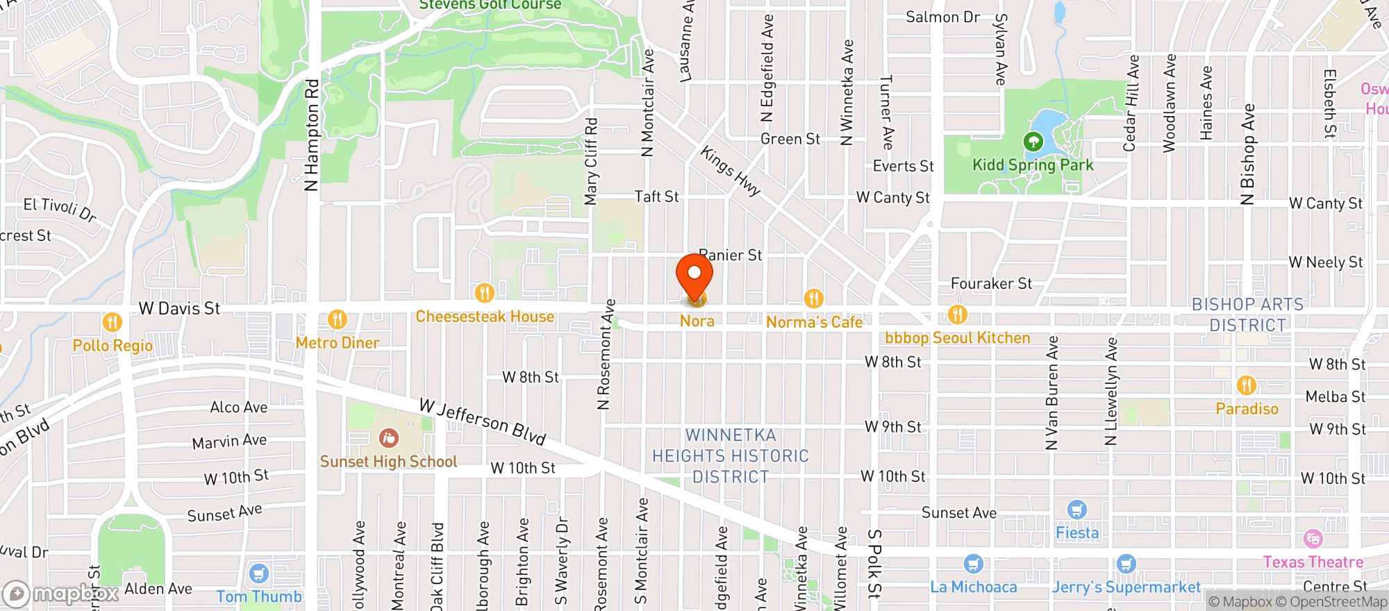 Map showing Nova Private Club