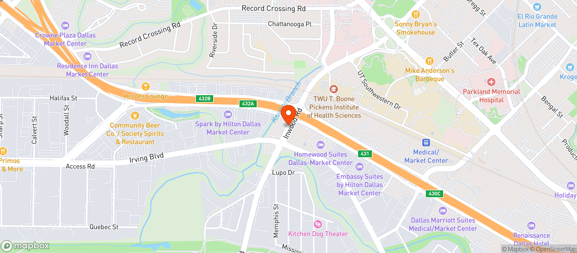 Map showing Fuel Town
