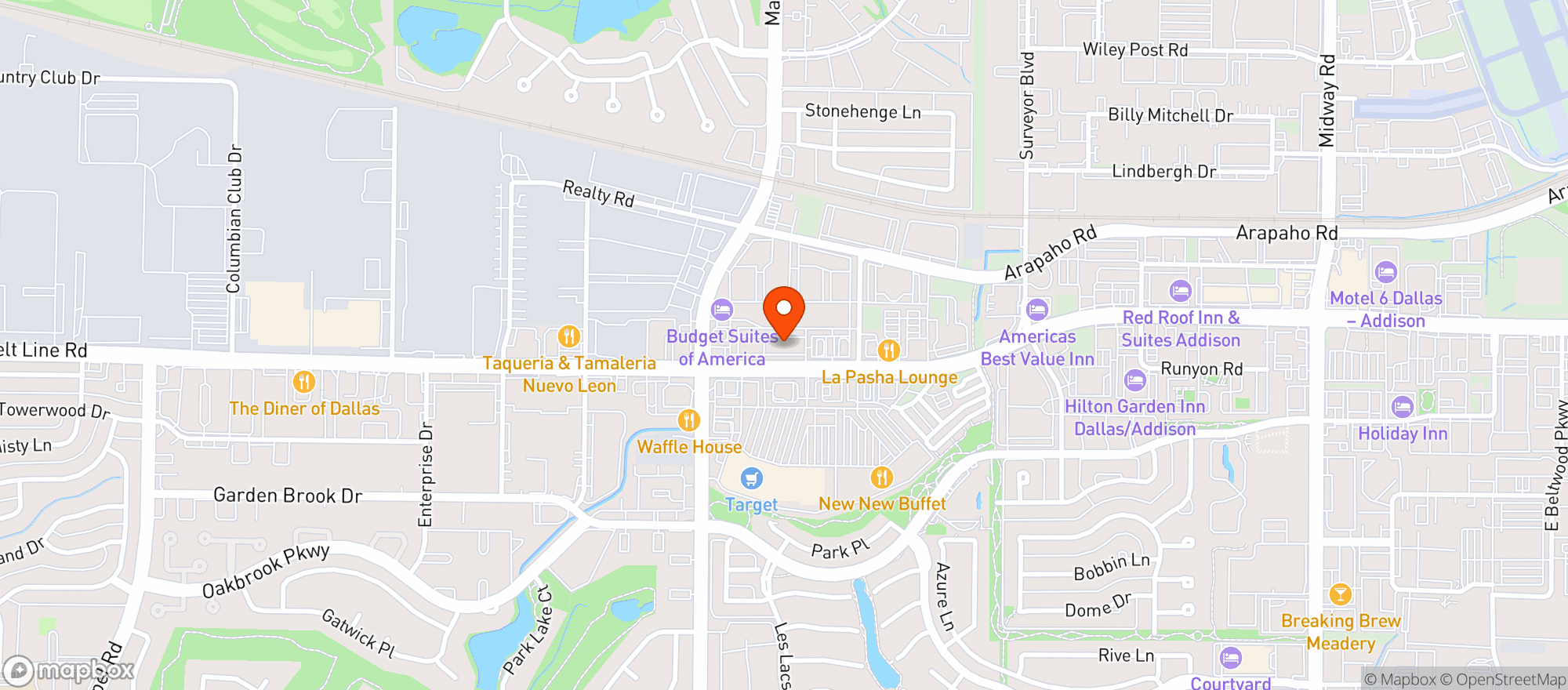 Map showing Gnc - 2781 - Addison Plaza