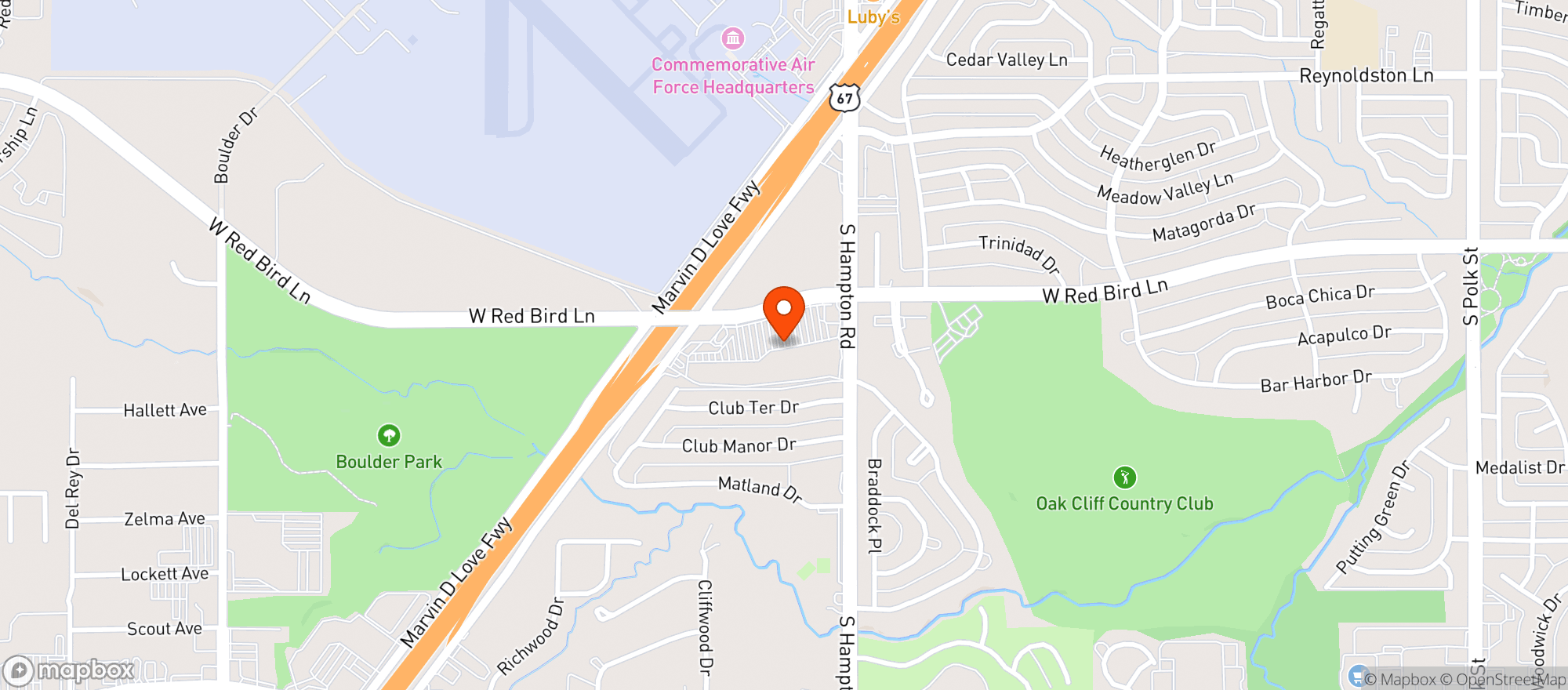 Map showing Ann’s Health Food Center & Market - Redbird