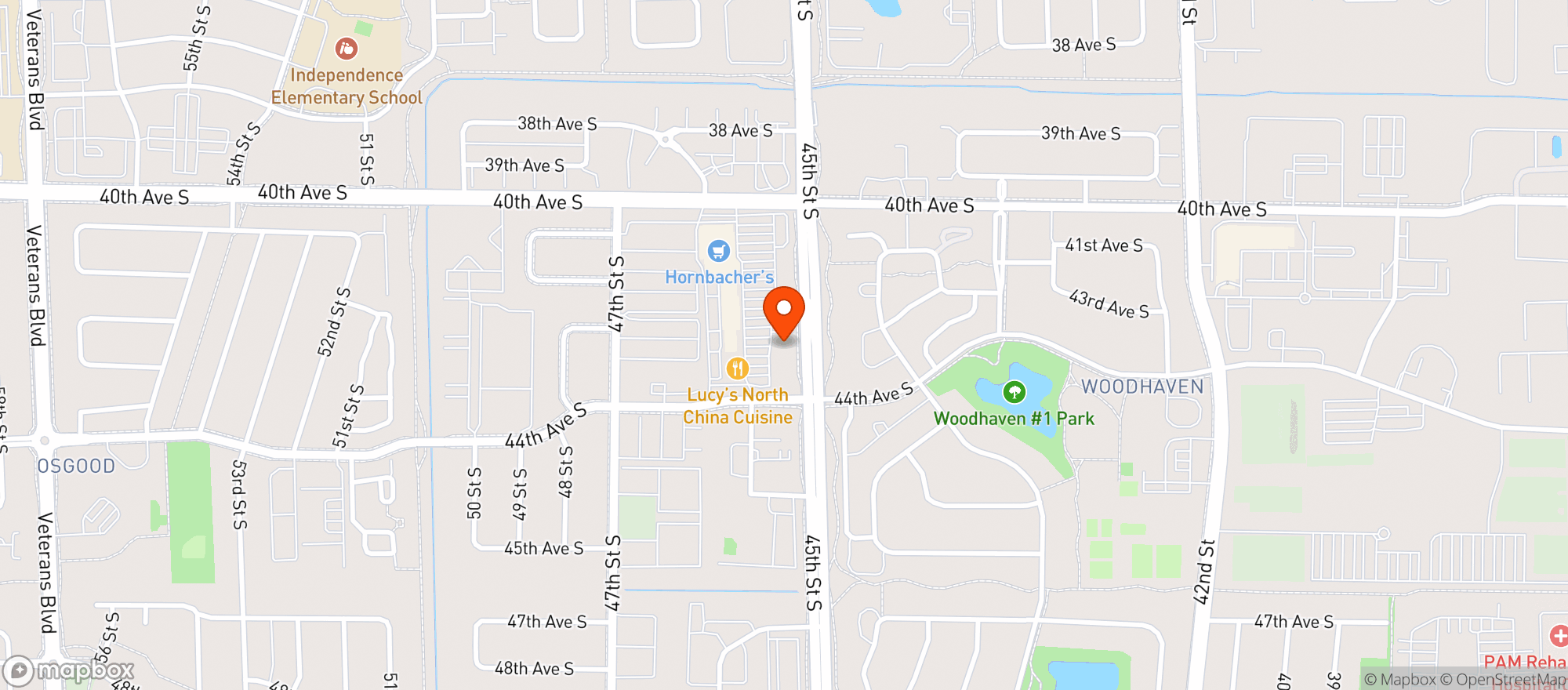 Map showing Southtown Pourhouse