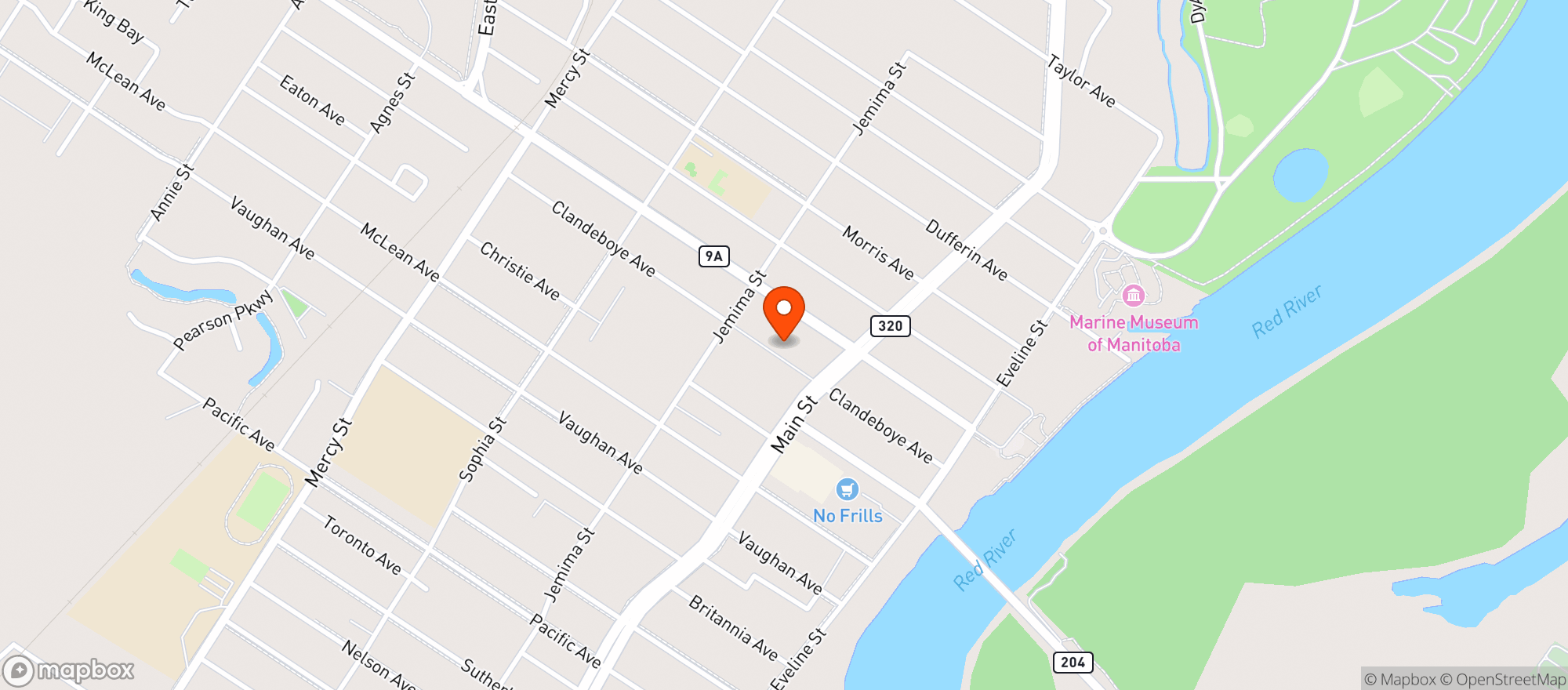 Map showing Safeway 4828