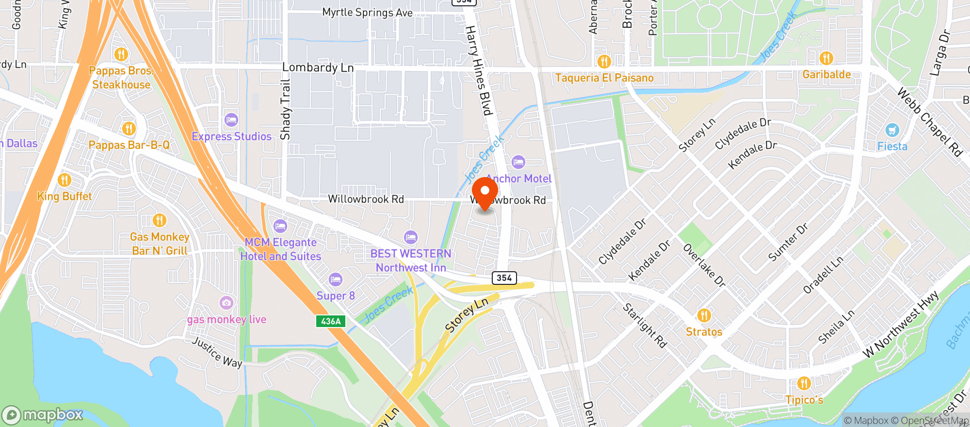 Map showing Tacos Pancho