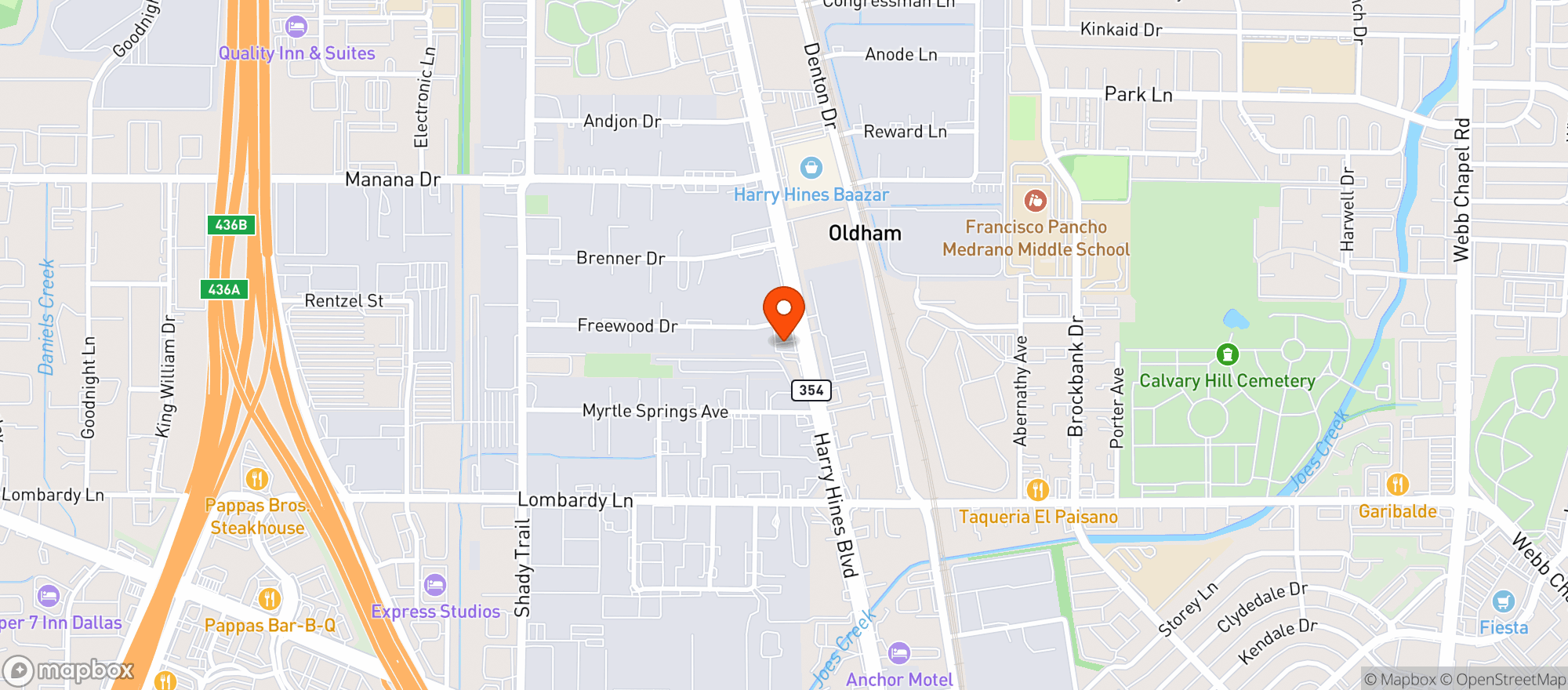 Map showing Larry's Discount Liquor