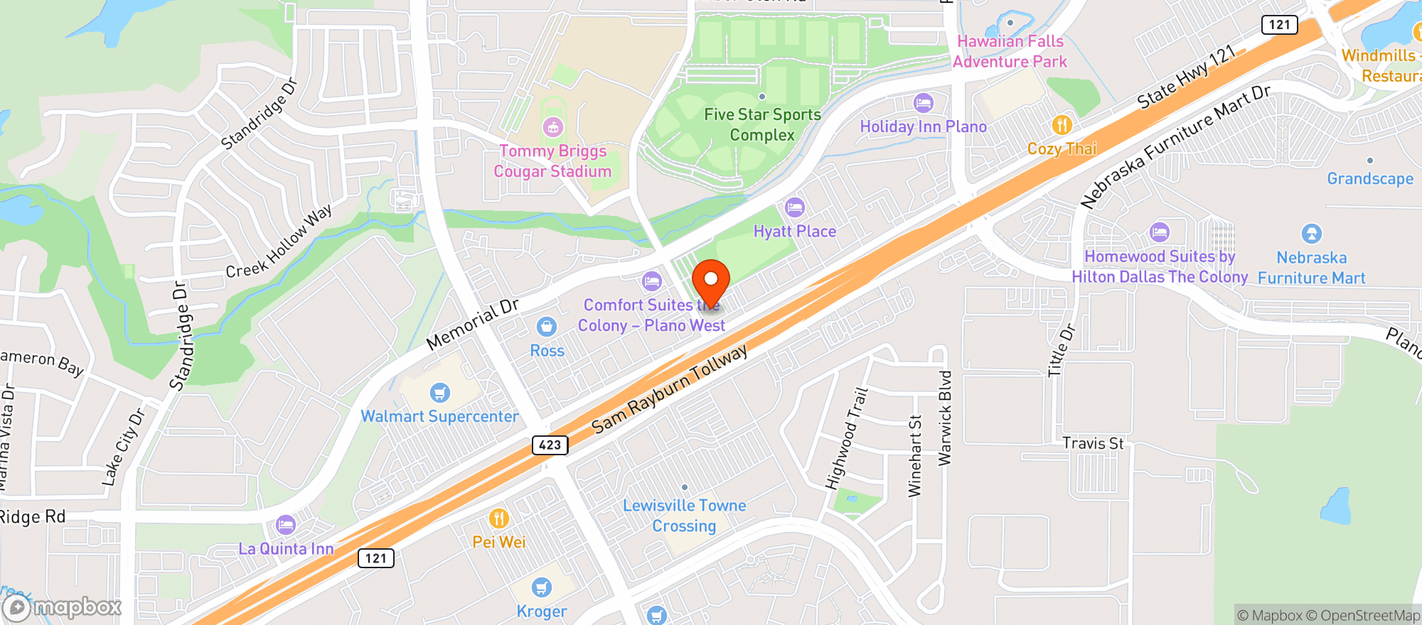 Map showing Specs Wine Spirits & Finer Foods
