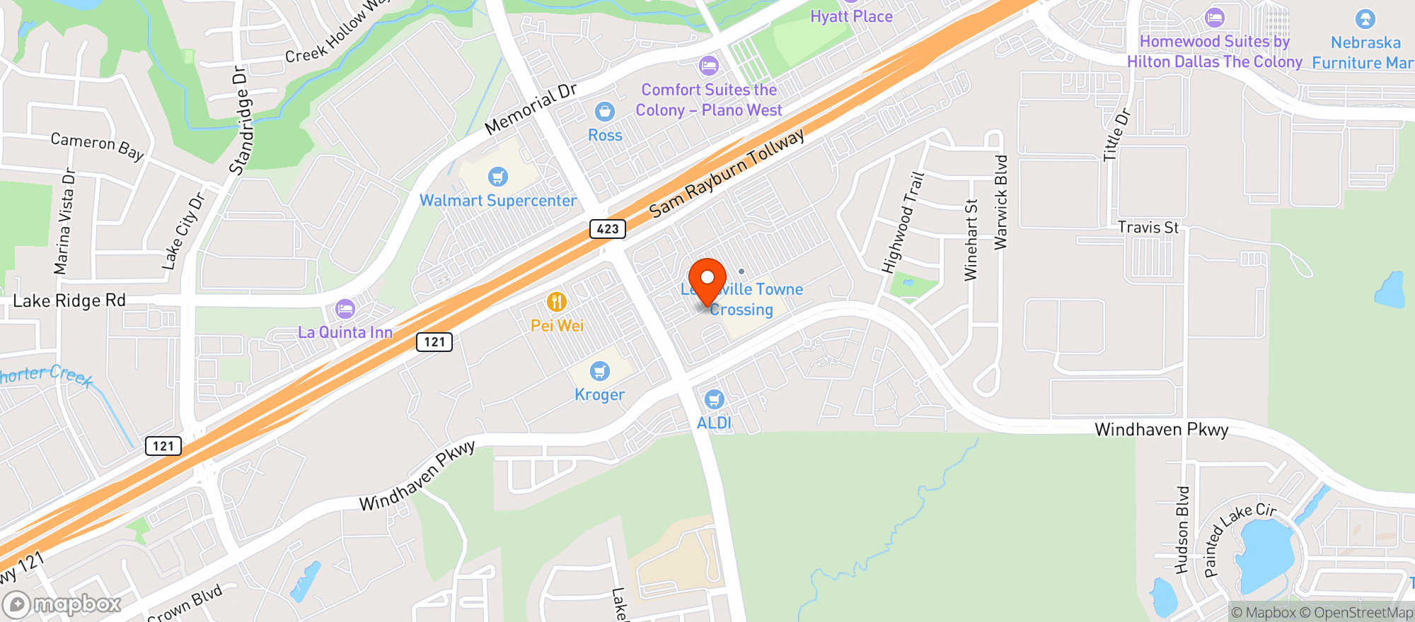 Map showing SUPERTARGET