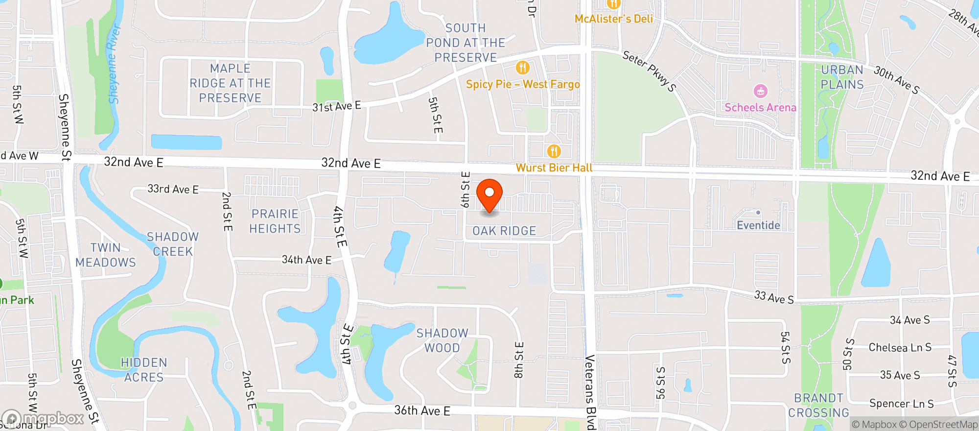 Map showing Brewtus Brickhouse