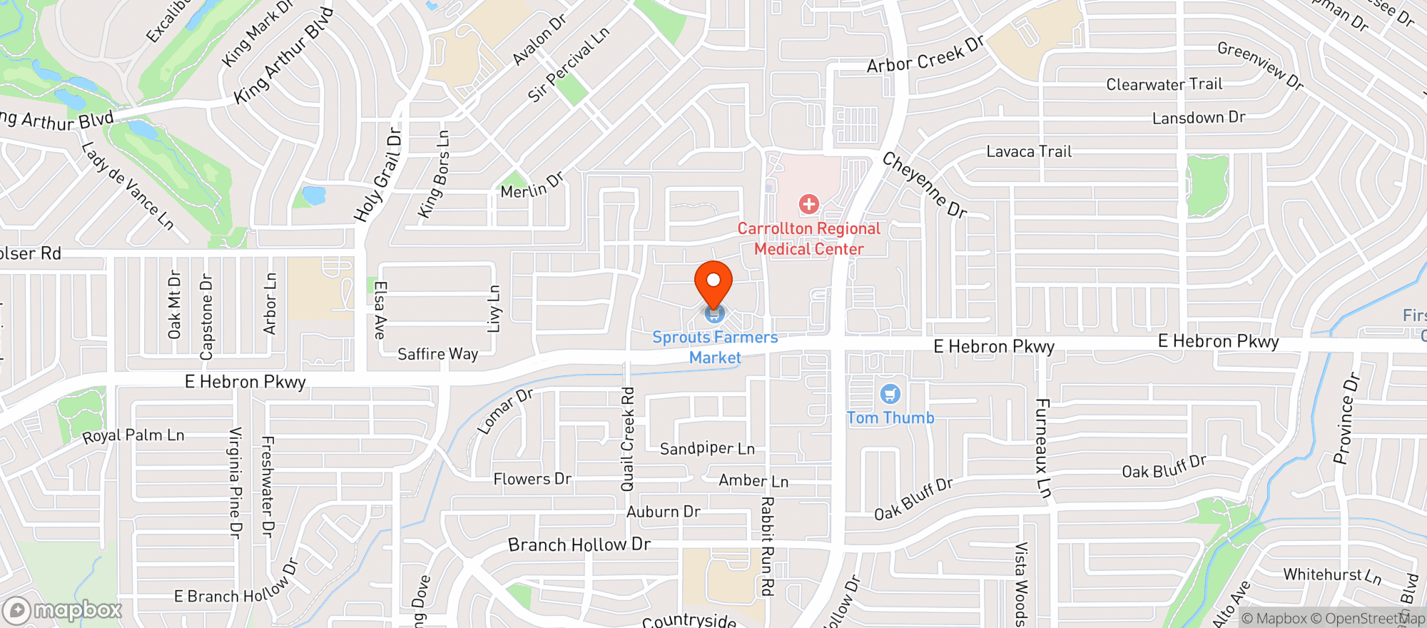 Map showing Sprouts Farmers Market