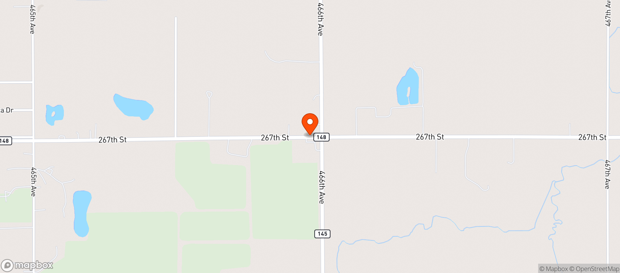 Map showing Pump N Pak West