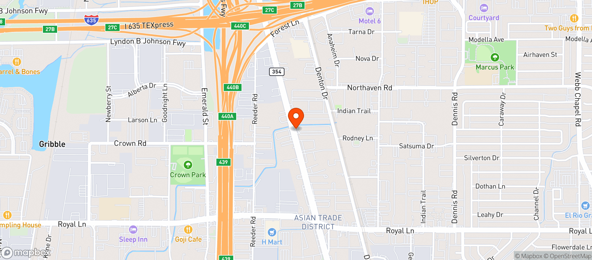 Map showing Mighty Distro Llc