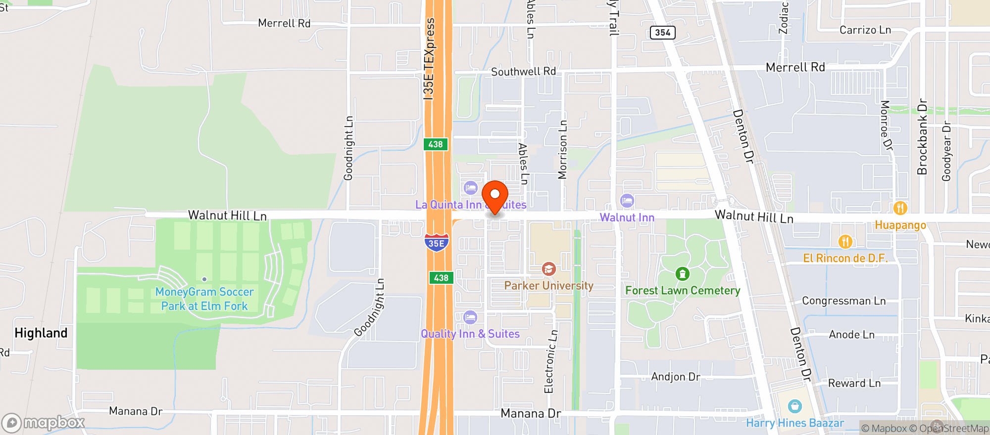 Map showing Sonnys Liquor Store