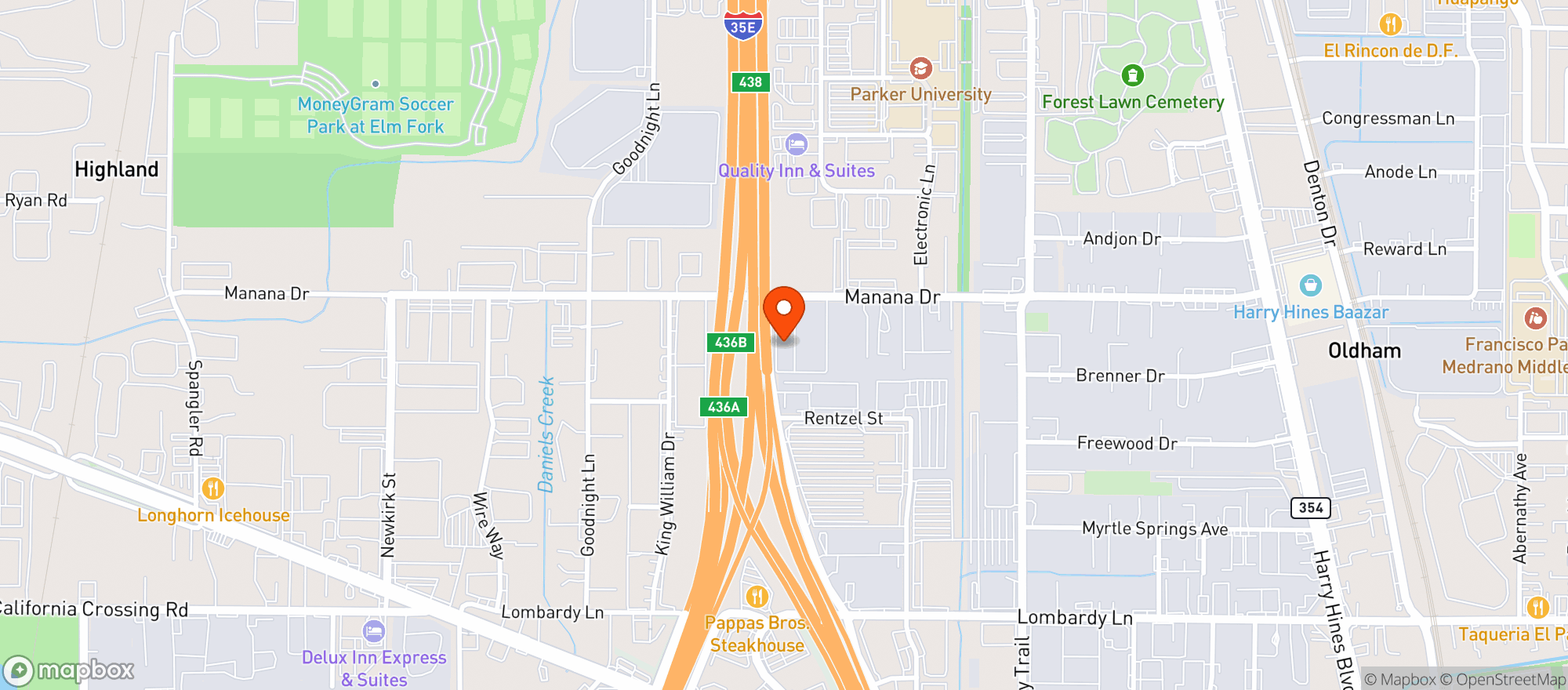 Map showing Artisan Vapor Corporate Office