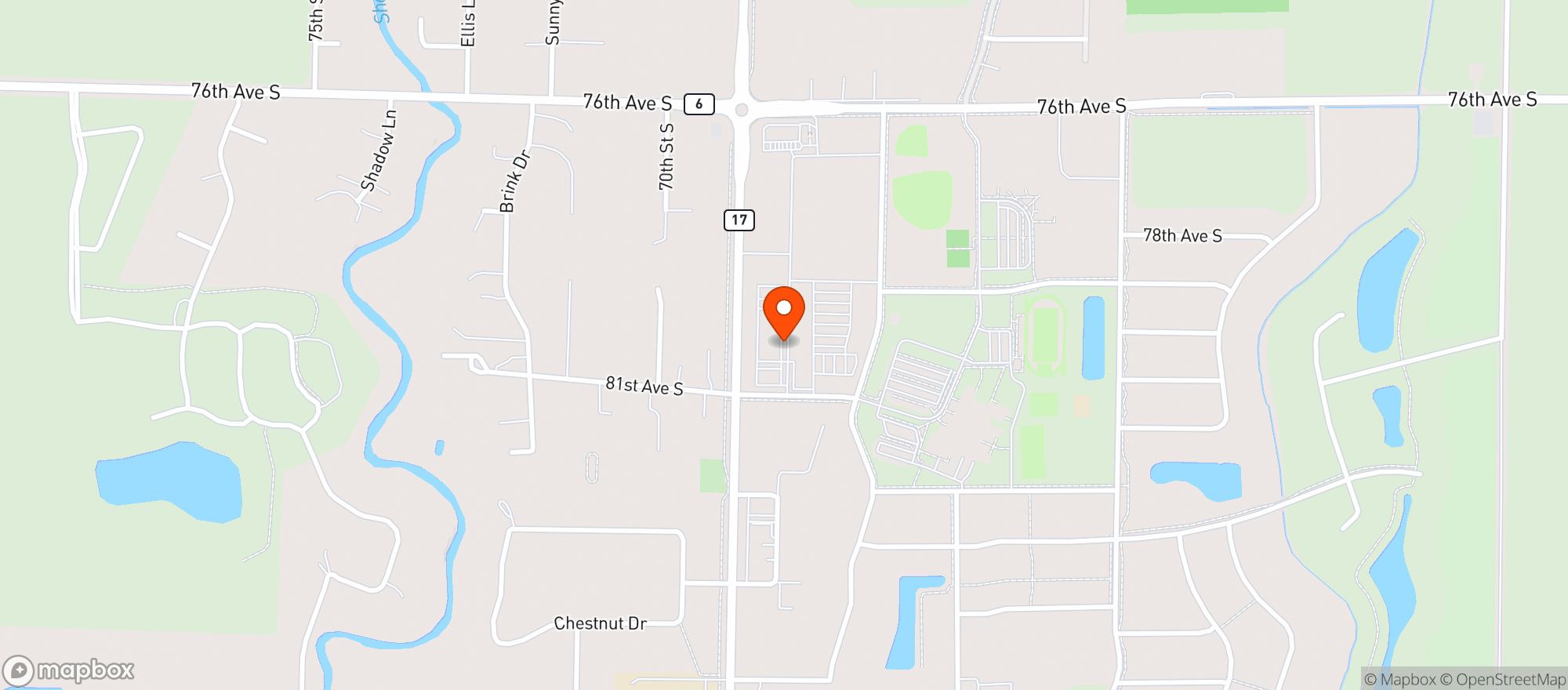 Map showing Headquarters Restaurant & Bar