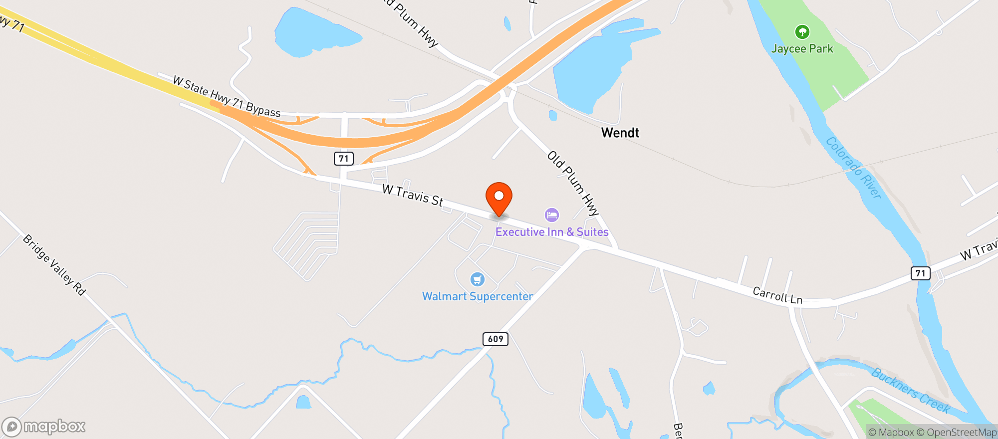 Map showing Walmart Supercenter
