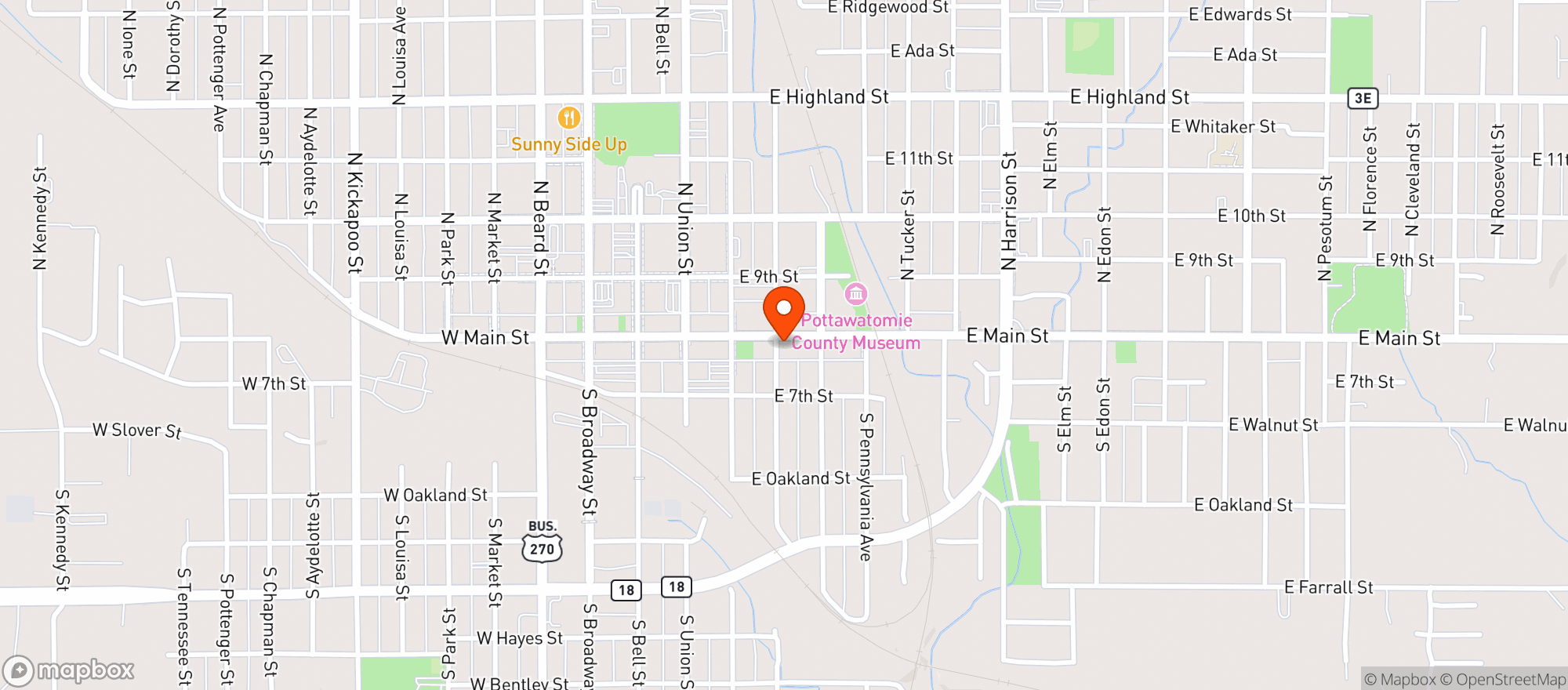 Map showing Theopolis Social Club