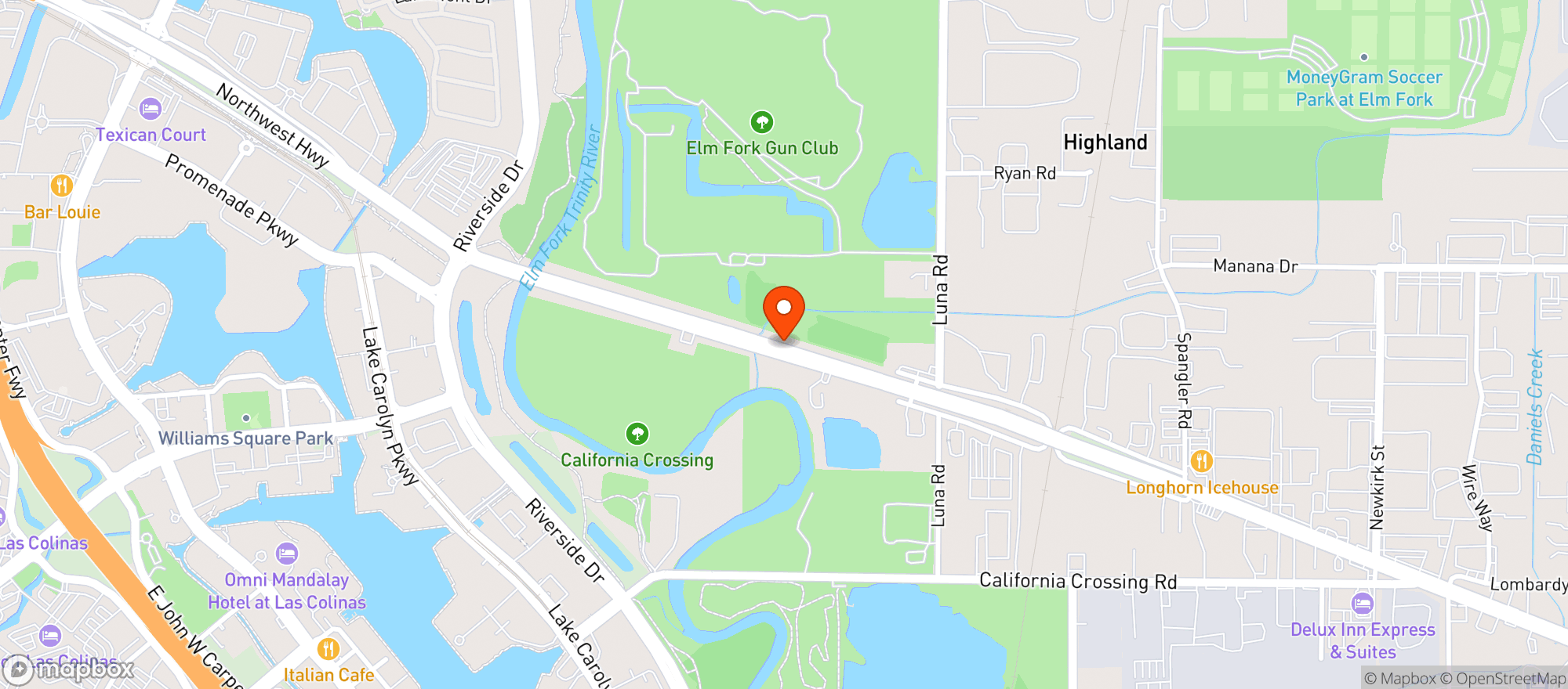 Map showing Spec's - Northwest Hwy