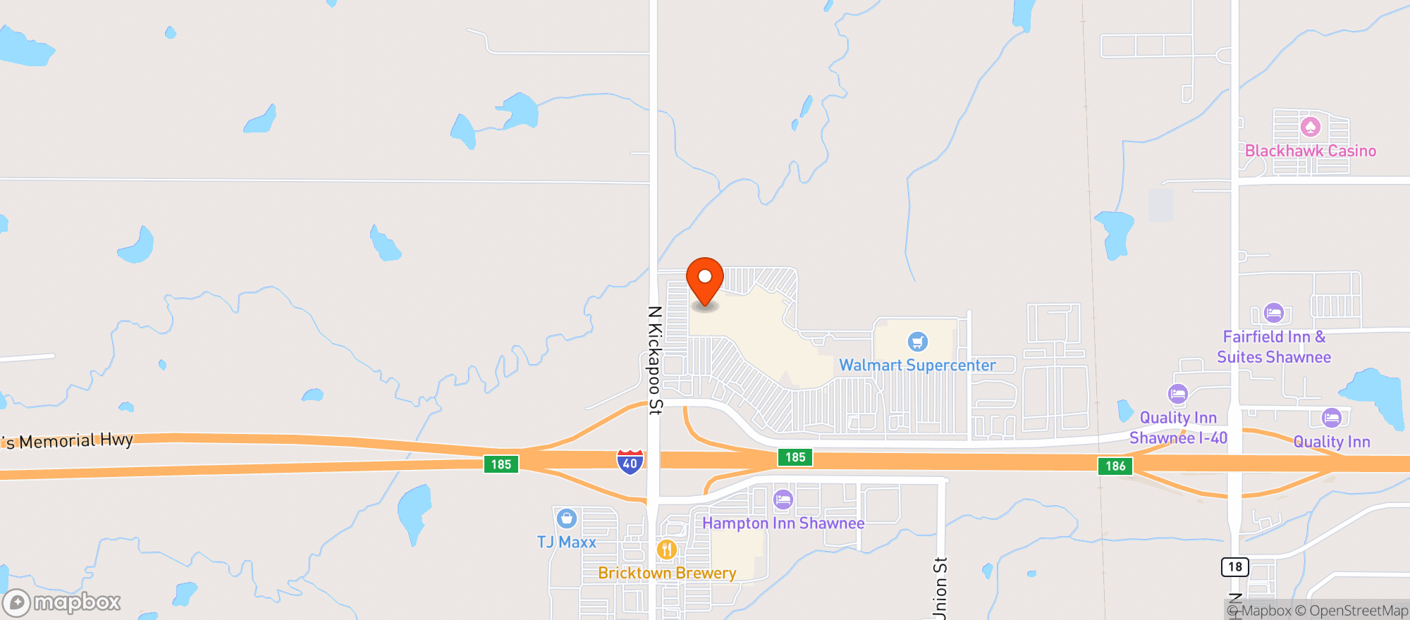 Map showing Gnc