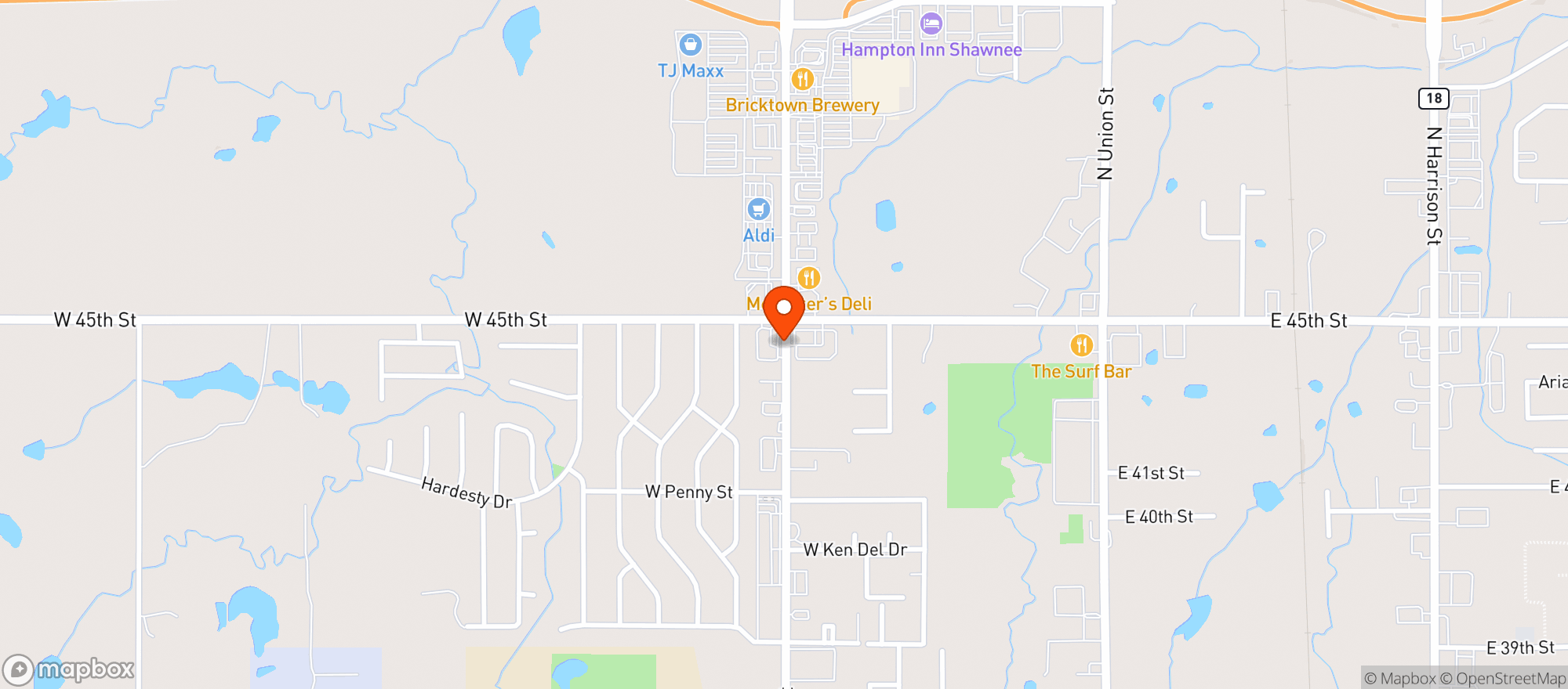 Map showing Uncorked Wine & Spirits