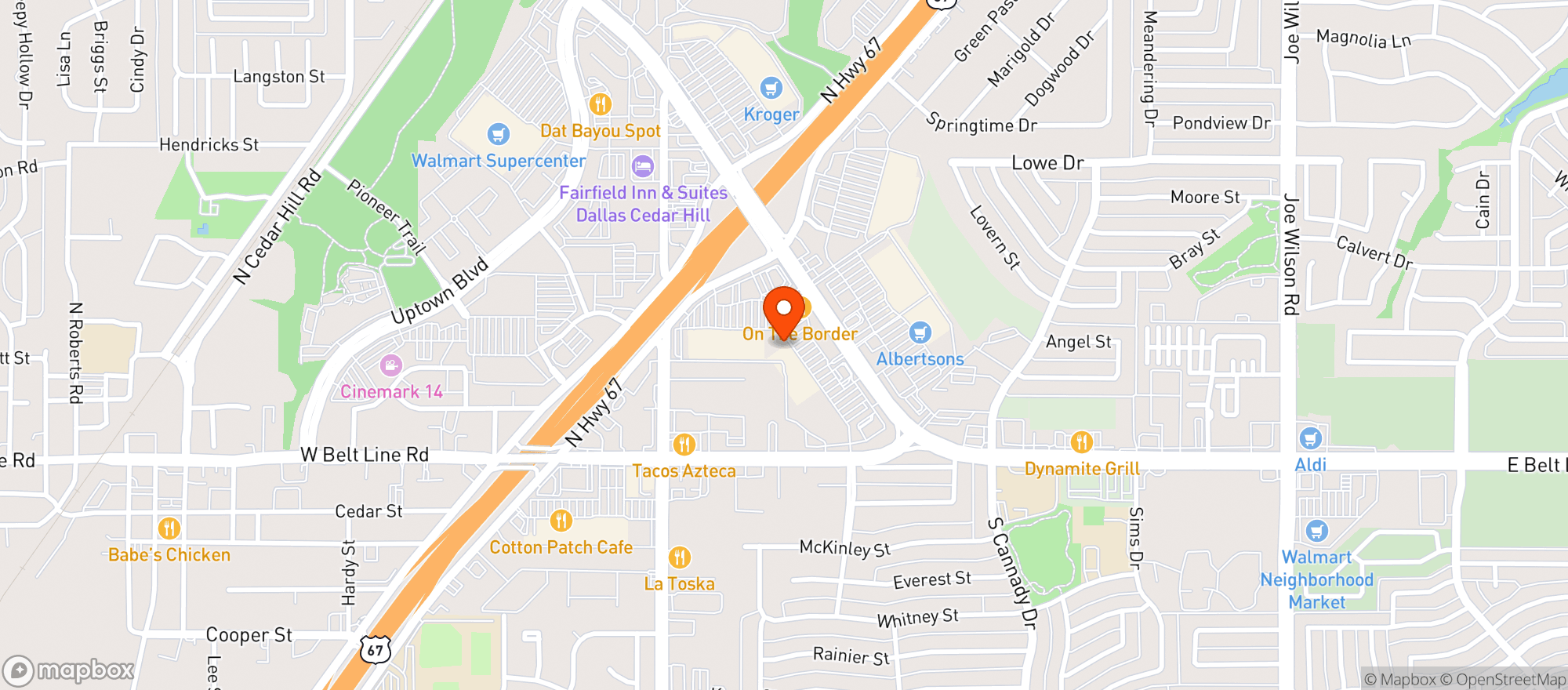 Map showing Sprouts Farmers Market