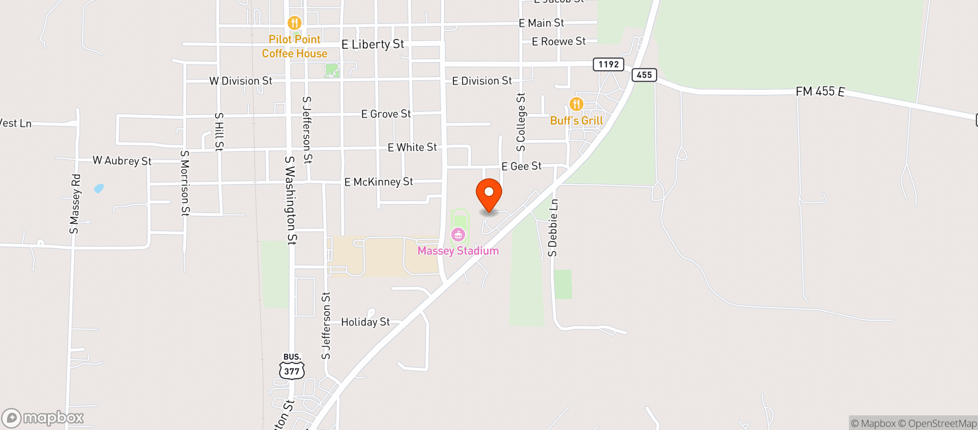 Map showing BROOKSHIRE BROTHERS FOOD & PHARMACY